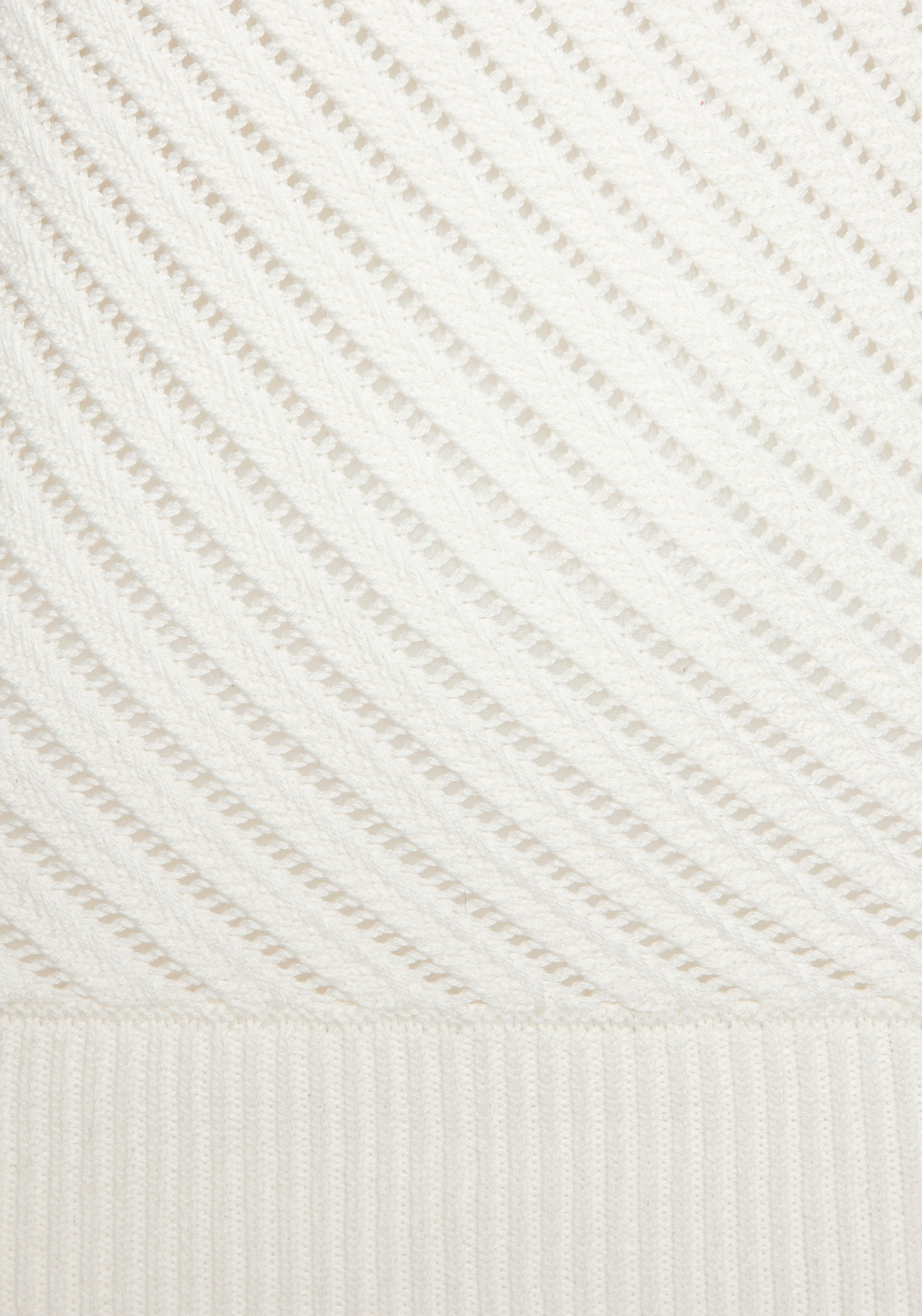 LASCANA 3/4 Arm-Pullover mit diagonalem Strickmuster