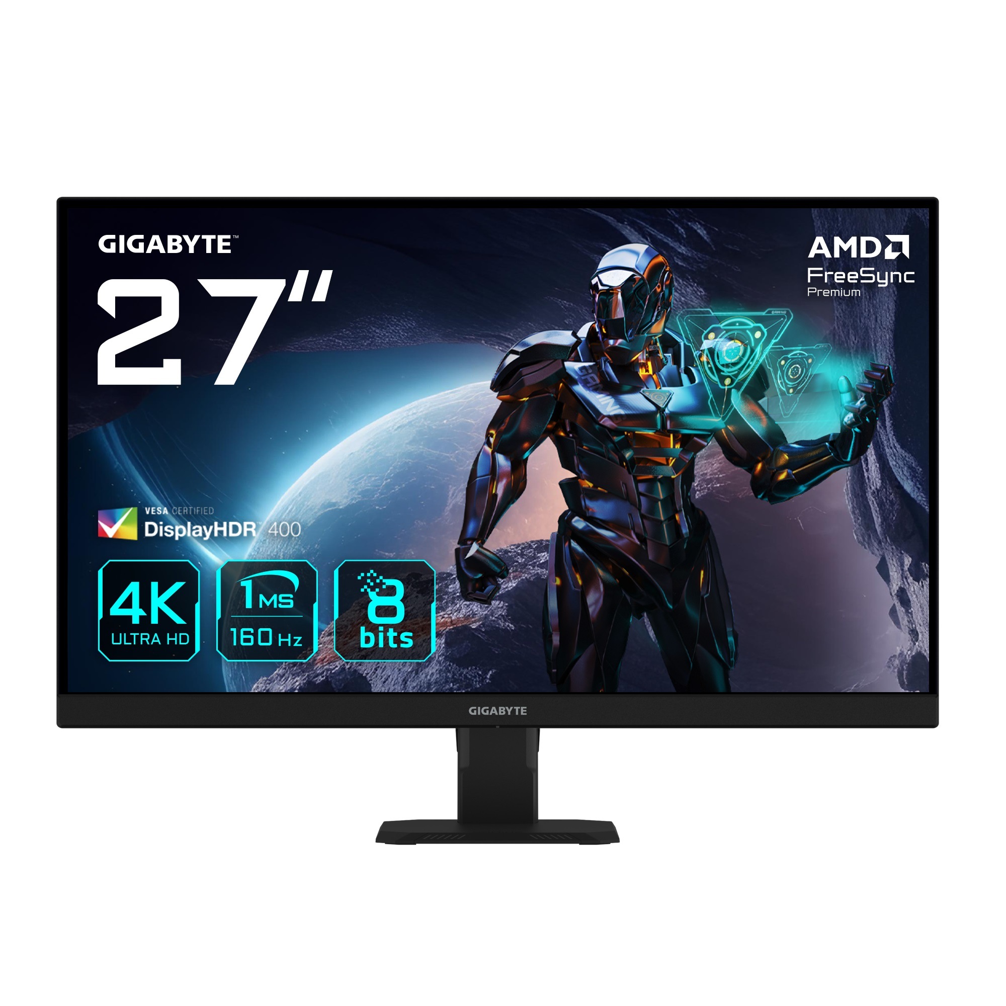 Gigabyte Gaming-Monitor »GS27U« 68,4 cm/27 ′′ 3840 x 2160 px UHD 1 Reaktionszeit 160 Hz in schwarz