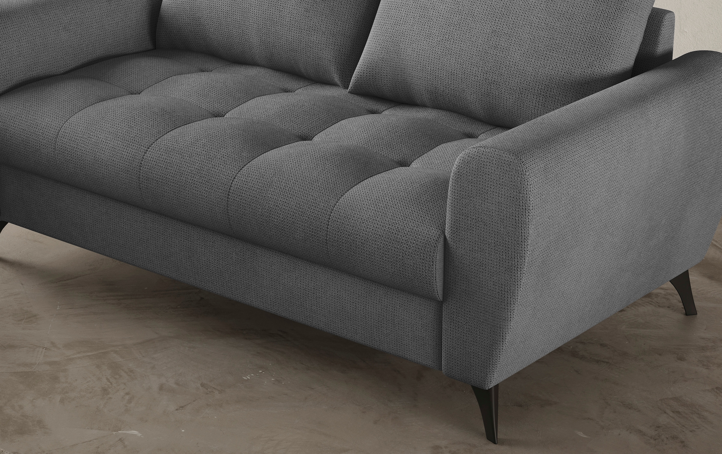 Mr. Couch 2,5-Sitzer »Blackburn II«, Wahlweise mit Kaltschaumpolsterung bis 140 kg belastbar