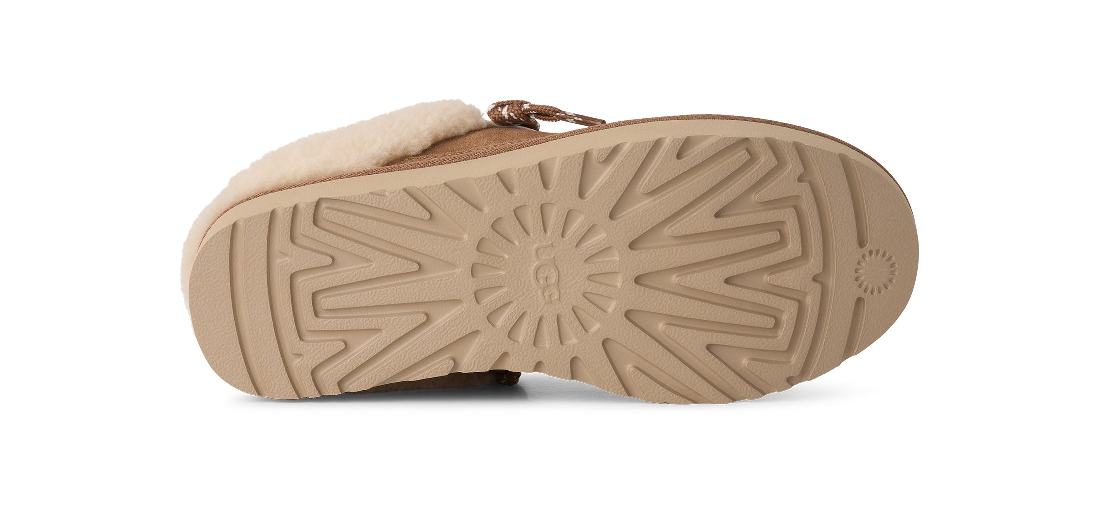UGG Slipper »W LOWMEL MULE«  Plateau Clog, Mule, Schnürer mit Warmfutter-Kragen
