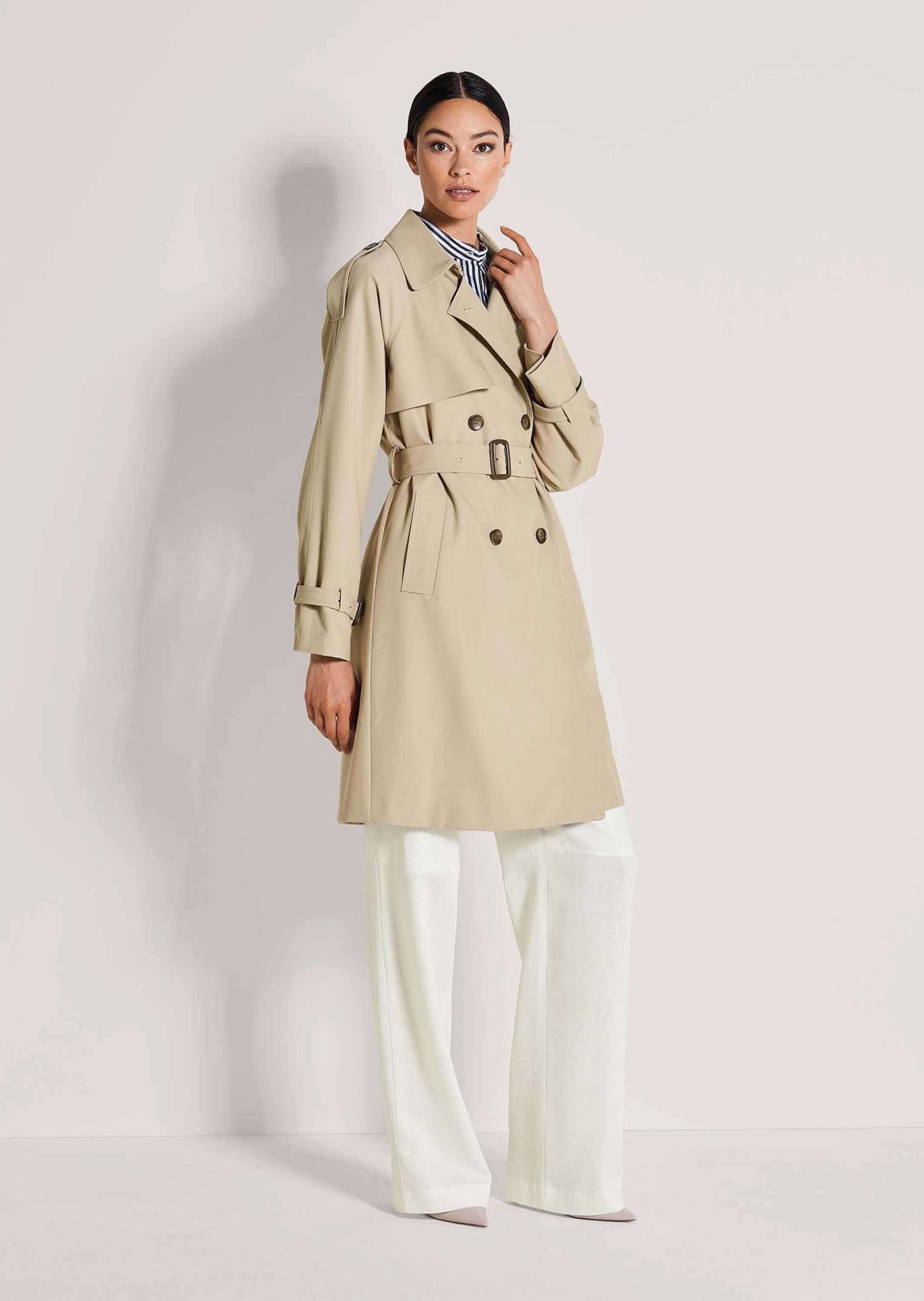 MADELEINE Trenchcoat »Trenchcoat Eleganter gefütterter Zweireiher« Trench Longform