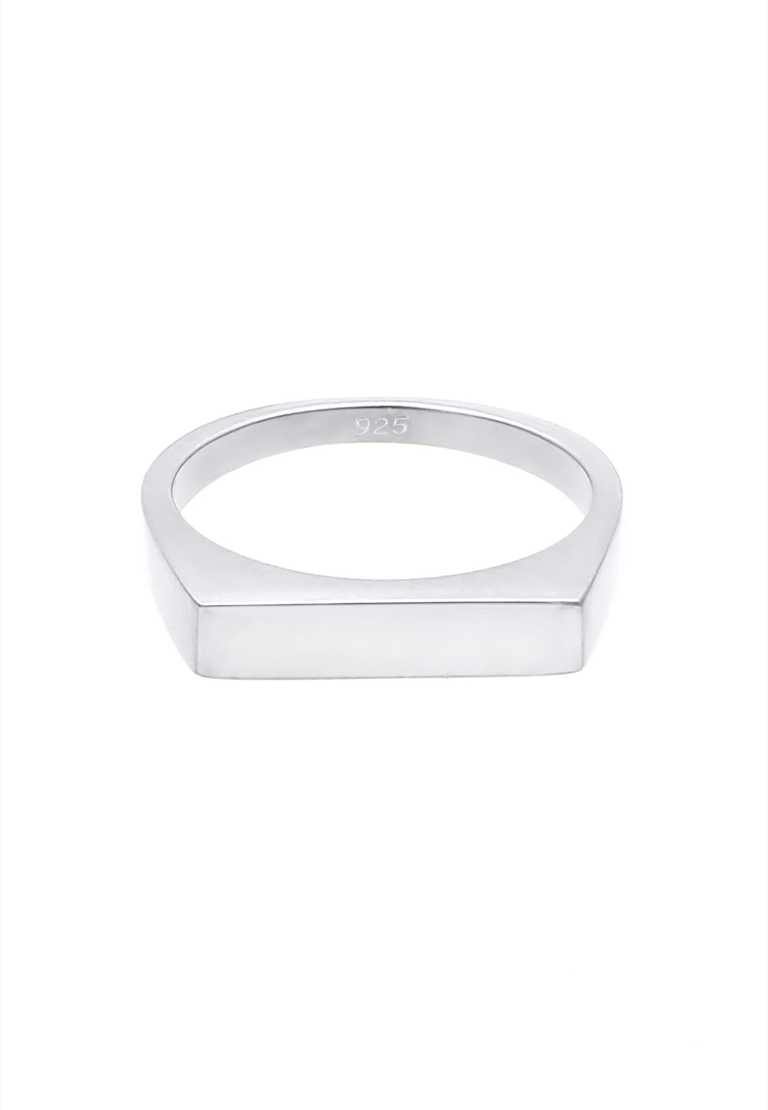 Elli Siegelring »Ring Siegelring Rechteck Pinky Ring 925 Silber«