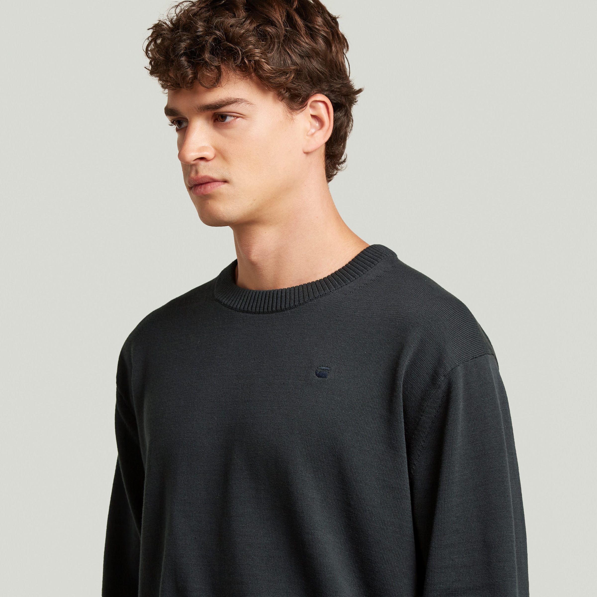 G-STAR Strickpullover »Core refined r knit« mit gerippten Abschlüssen, Baumwollmix