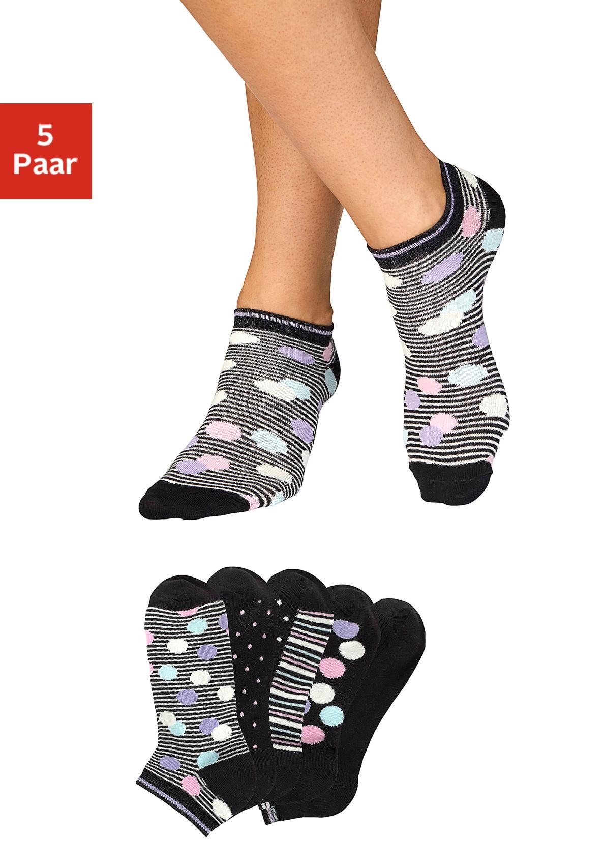 Bench. Sneakersocken, (Set, 5 Paar), gepunktet gestreift bei und OTTOversand