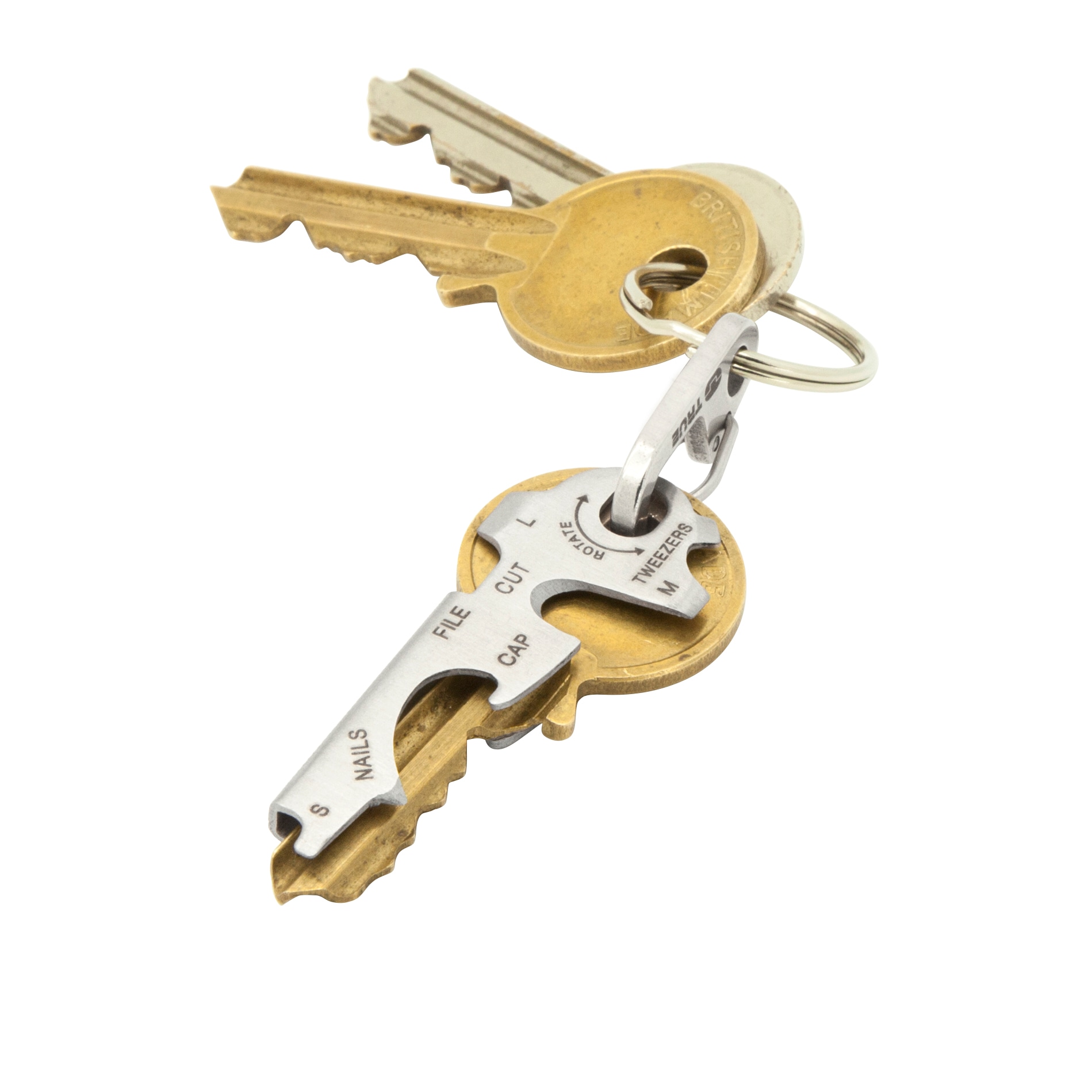 TRUE Multitool »KEYTOOL«, (2 St.), 8 Funktionen, superschlank