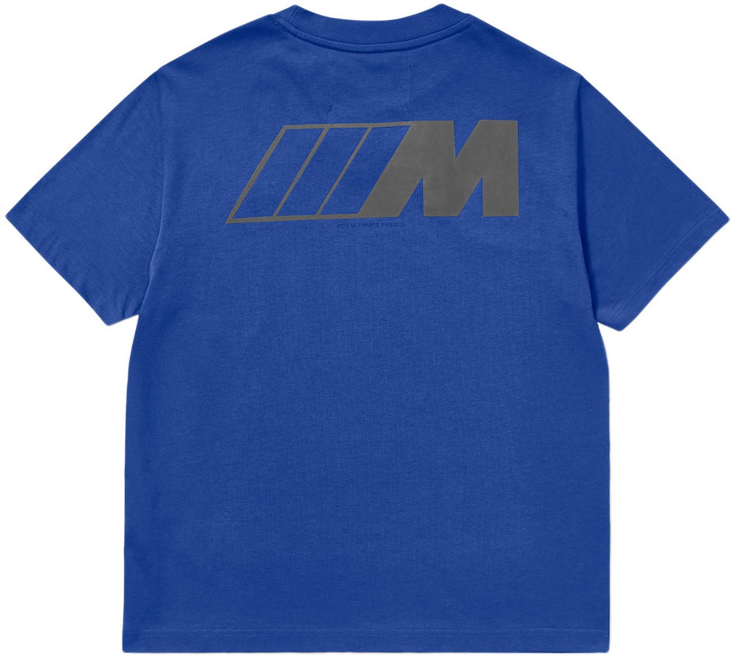 BMW T-Shirt mit Logostickerei auf Brusthöhe