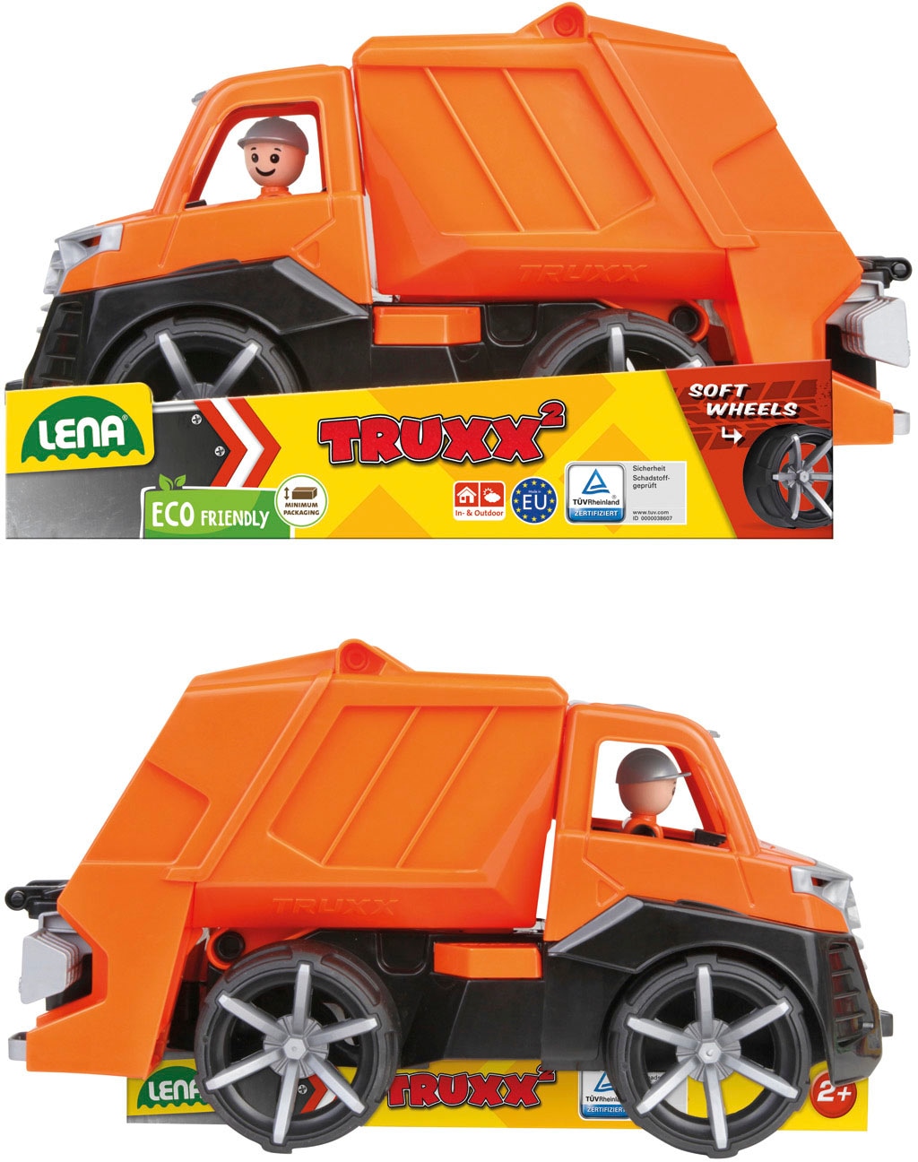 Lena® Spielzeug-Müllwagen »TRUXX²«, inklusive Spielfigur, Made in Europe