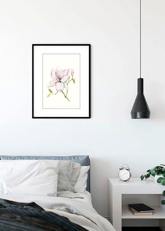 Komar Poster »Magnolia Shine«, Pflanzen-Blätter, (1 St.), Kinderzimmer, Schlafzimmer, Wohnzimmer