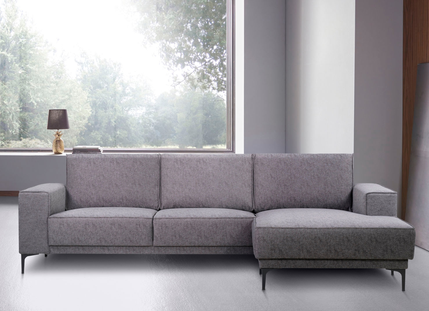 Places of Style Ecksofa »OLAND 280 cm«, im zeitlosem Design und hochwertiger Verabeitung