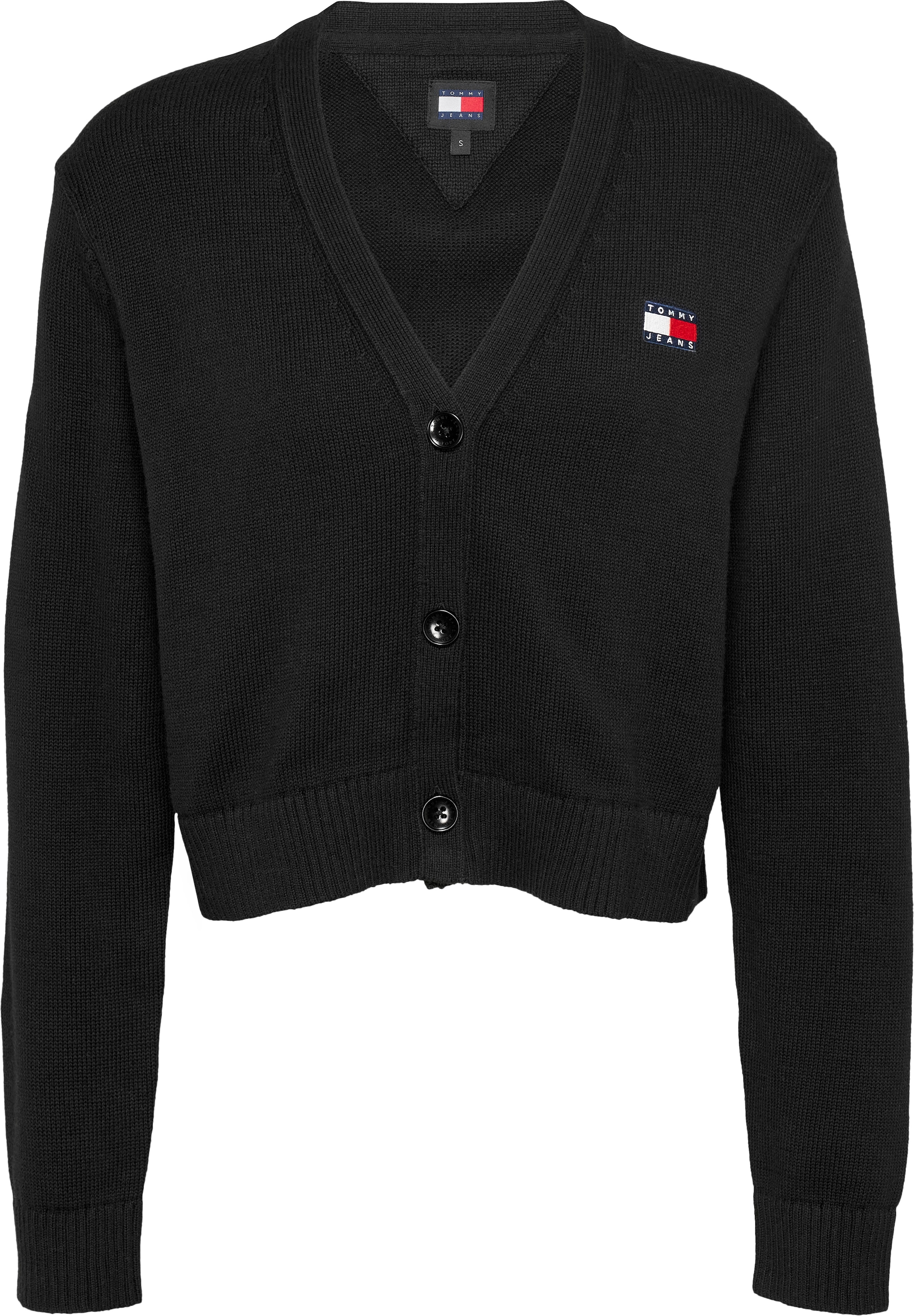 Tommy Jeans Strickjacke »TJW ESSENTIAL BADGE CARDIGAN EXT«, mit Logo-Badge