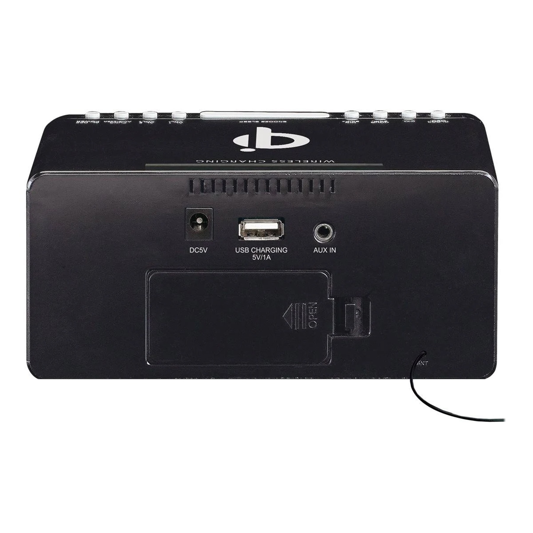 Lenco Uhrenradio »CR-550« ( FM-Tuner ) DAB+/FM‑Radiowecker, Bluetooth, kabelloses Ladepad für Smartphone