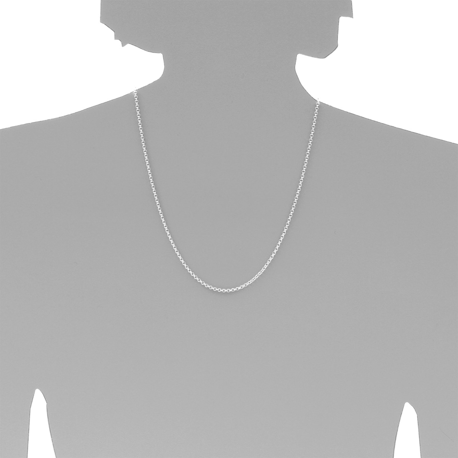 OSTSEE-SCHMUCK Silberkette »- Erbs 2,5 mm - Silber 925/000 -,«