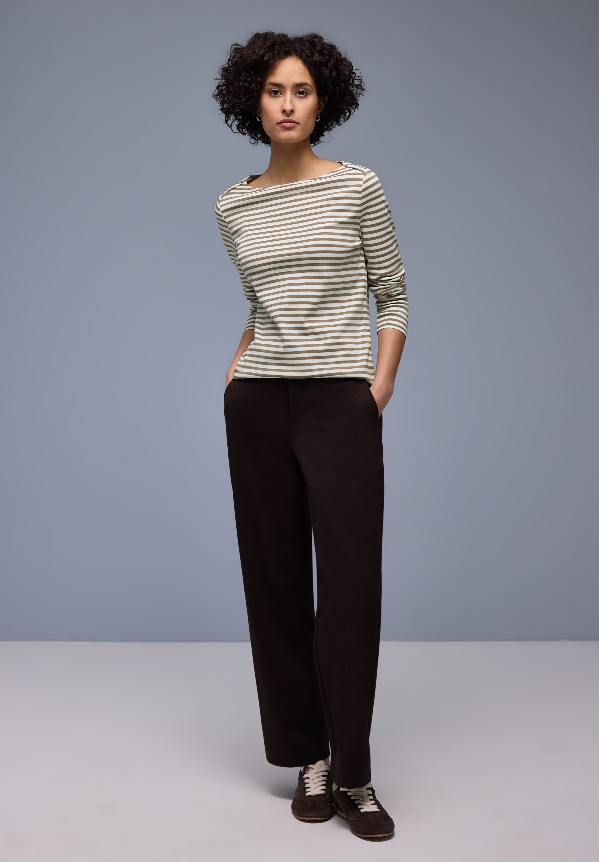 STREET ONE Langarmshirt in Streifen-Optik