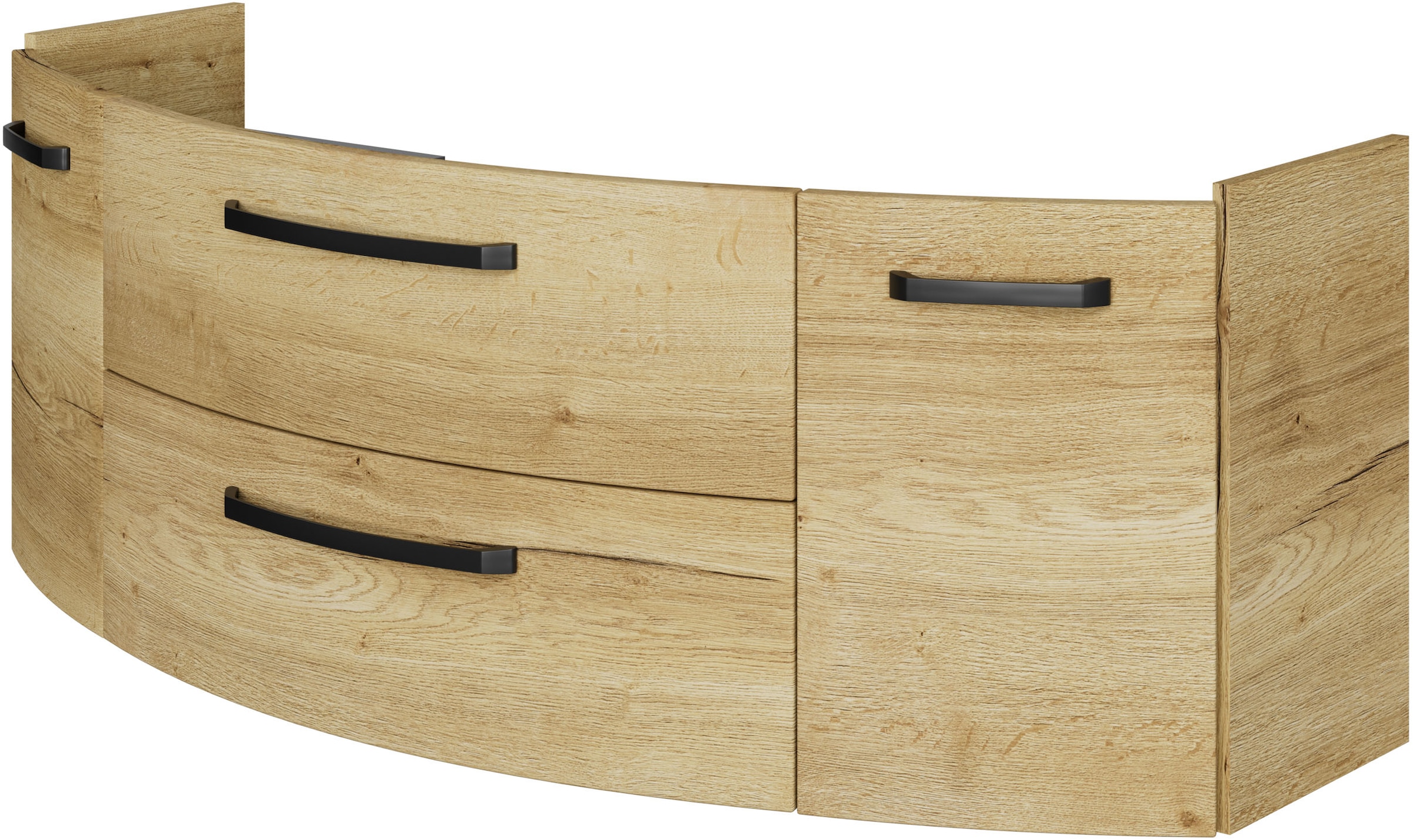 Saphir Badmöbel-Set »Serie 4010 4-teilig Keramik-Waschtisch mit LED-Spiegelschrank«, (Set), Badezimmer Set mit Unterschrank, Midischrank, inkl. Türdämpfer