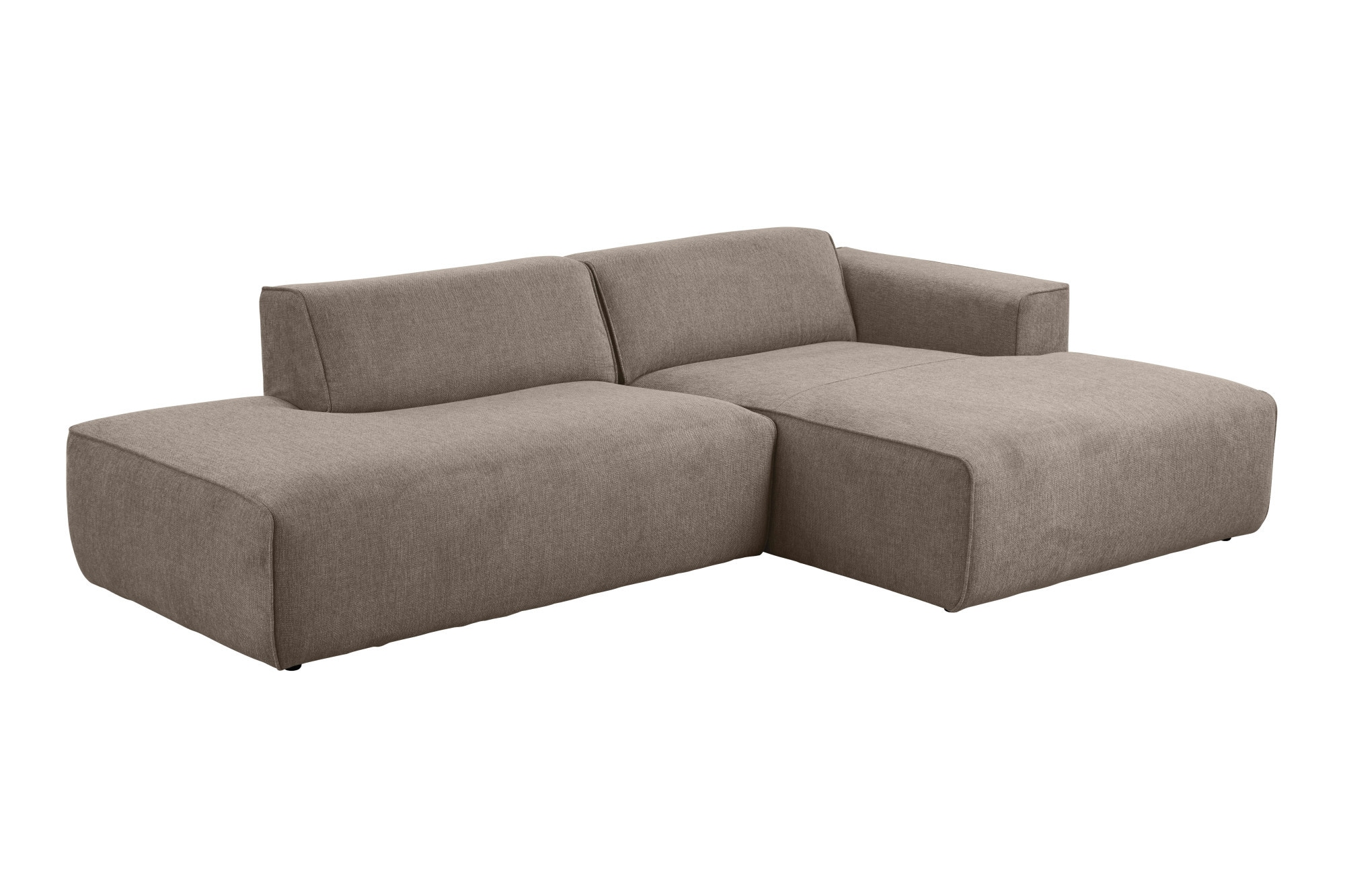 andas Ecksofa »Noord mit Kedernaht, Breite 227 cm«, mit Kedernaht, Breite 227 cm, Cord, Struktur, Webstoff