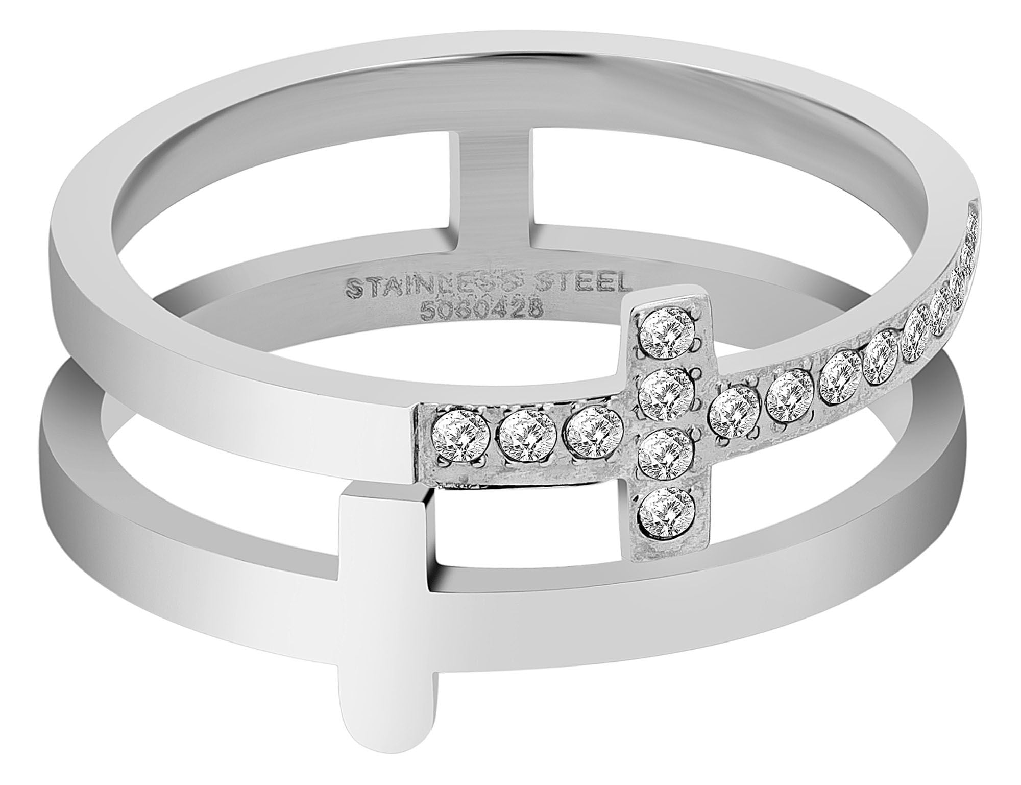 Adelia´s Fingerring »Damen Ring aus Edelstahl«