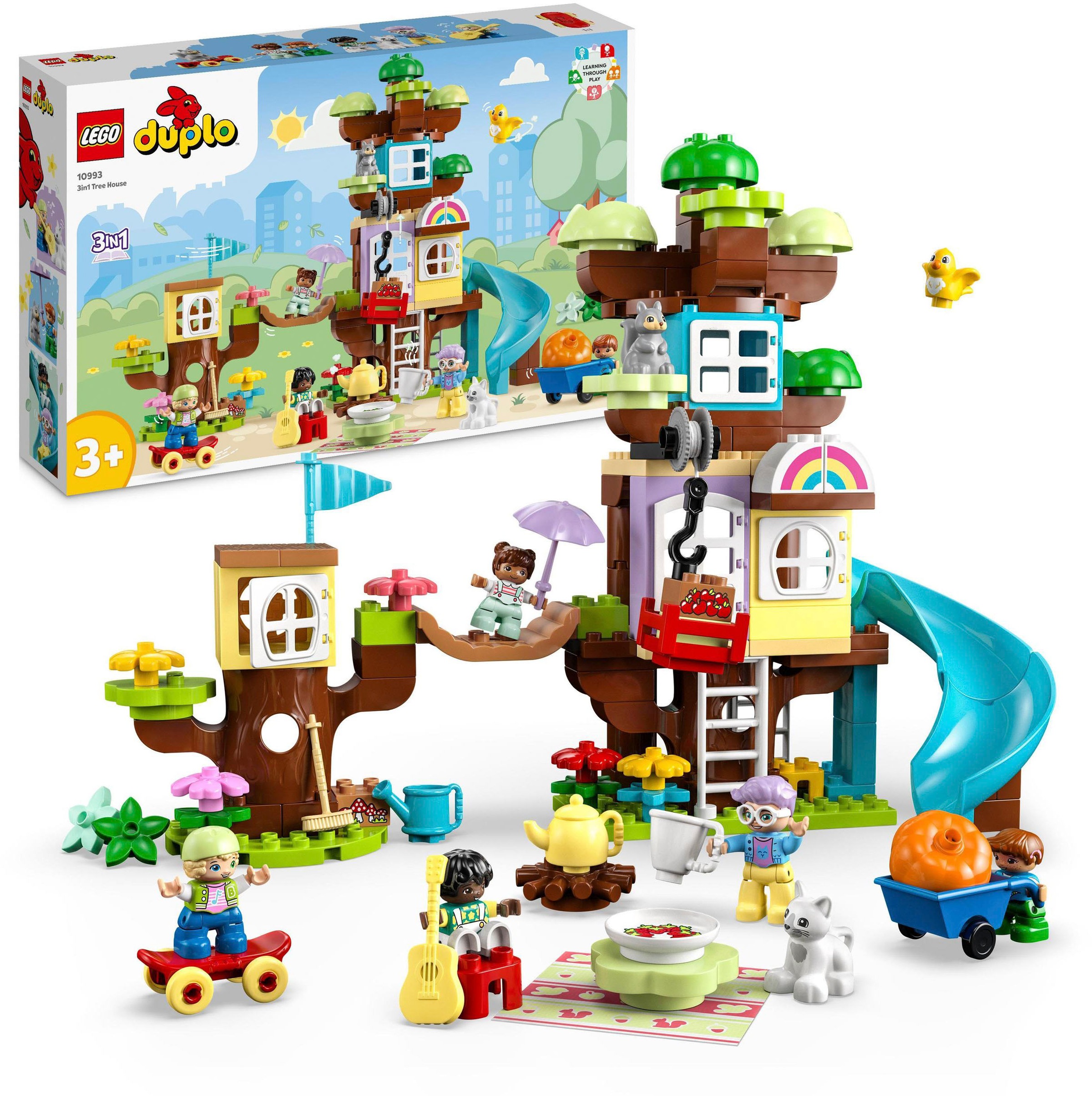 Lego Konstruktionsspielsteine »3in1 Baumhaus (10993), DUPLO Town« in bunt