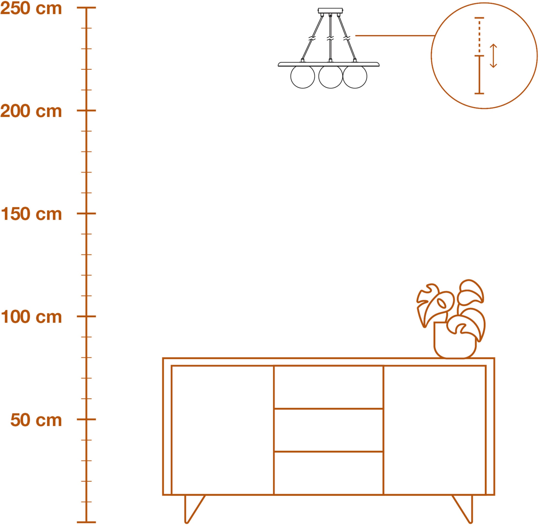 Osram Pendelleuchte »Decor Acacia-Wood Nest« G9 1 Stk. braun, Fassung G9