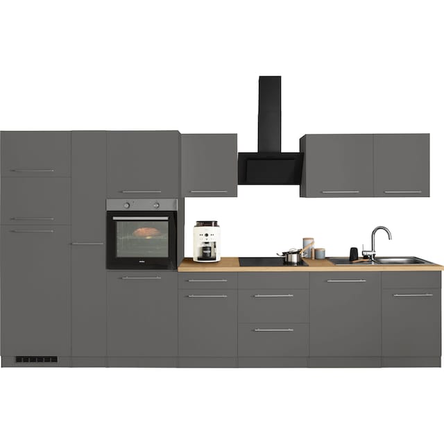 wiho Küchen Küchenzeile »Unna«, mit E-Geräten, Breite 370 cm online bei OTTO