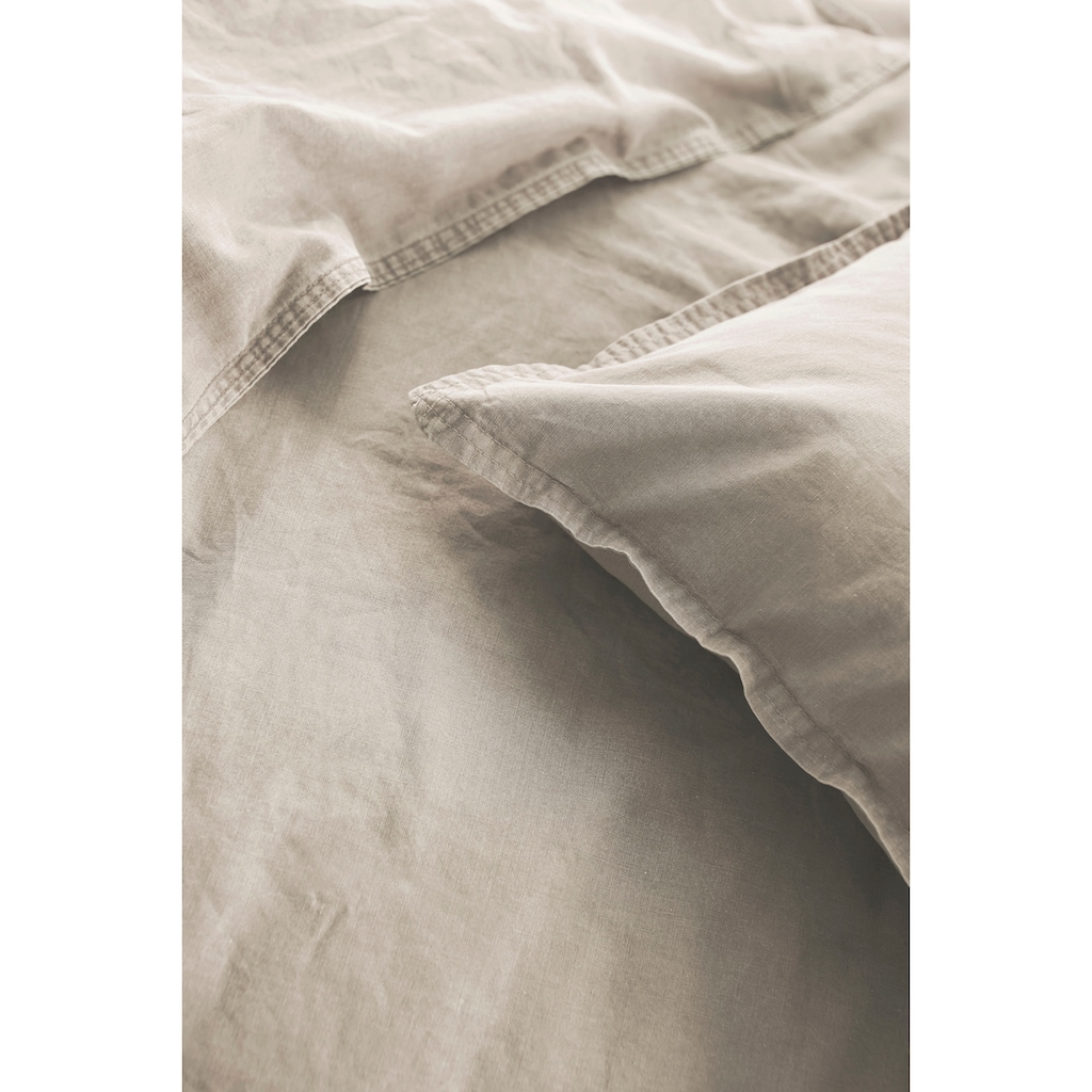 Primera Bettwäsche »Summer-Set Stone-Washed, Kissenbezug + Tuch«, (2 tlg.), die perfekte Lösung für heiße Nächte