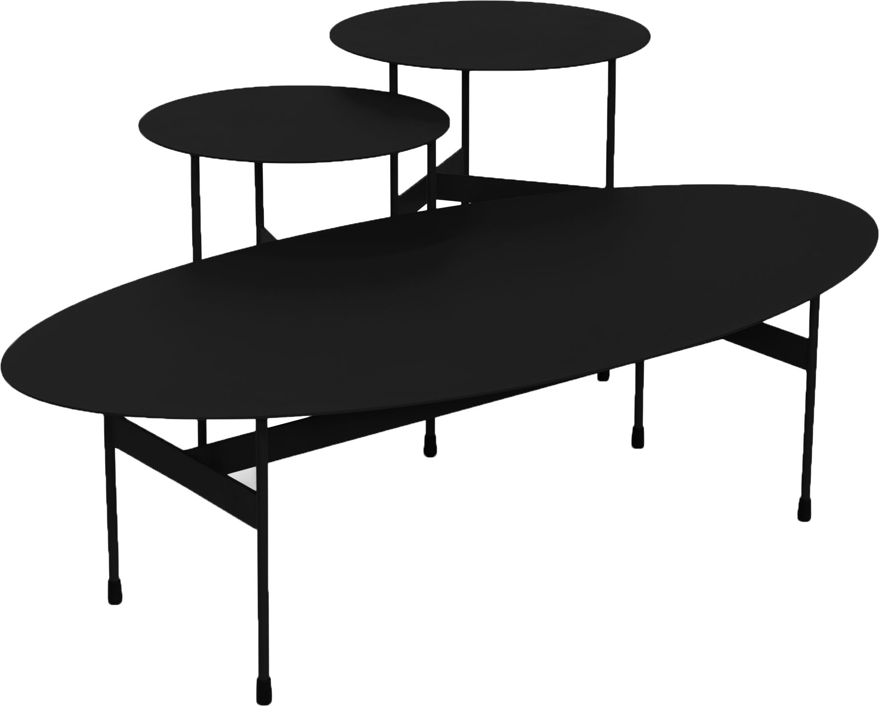 Spinder Design Couchtisch »MIRA OVAL« Couchtisch aus Stahl