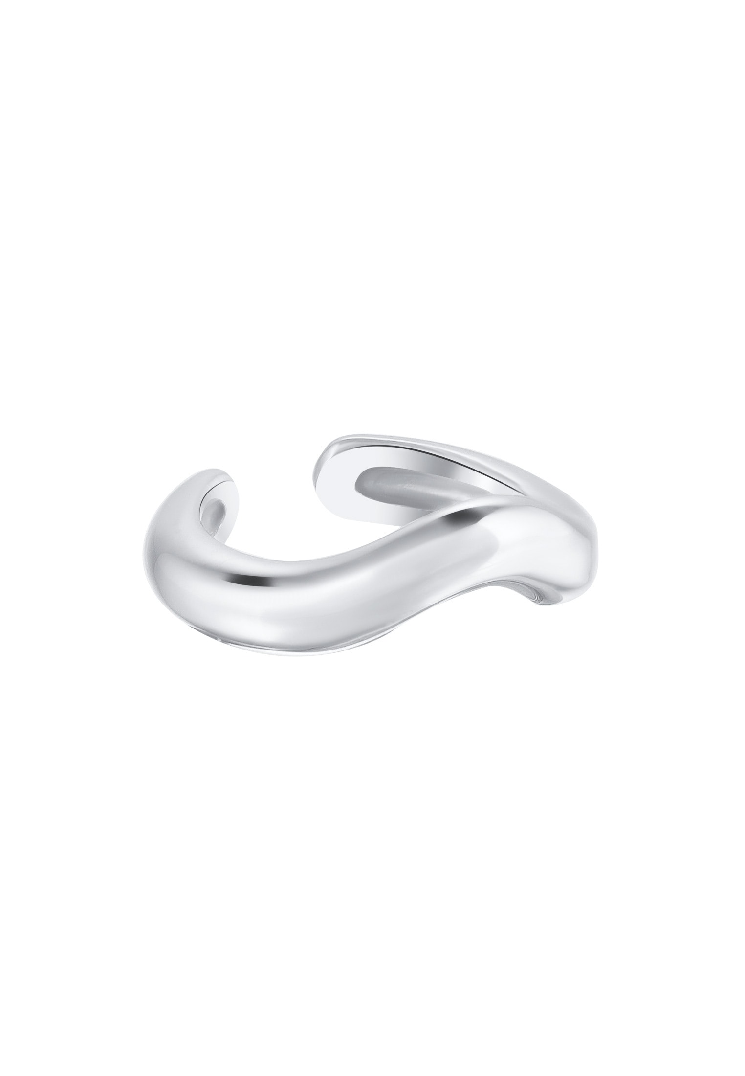 Elli Ohrklemme »Ohrringe Earcuff Single Ohrklemme Wellen Design 925 Silber«
