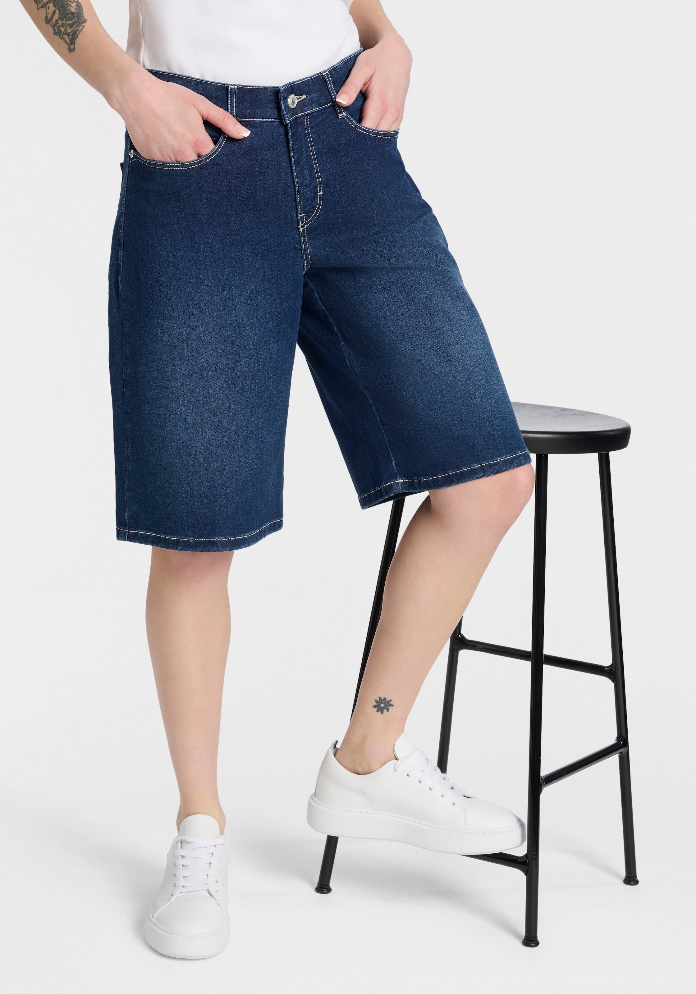 MAC Bermudas »DREAM WIDE Bermuda«  Jeans mit weitem Bein