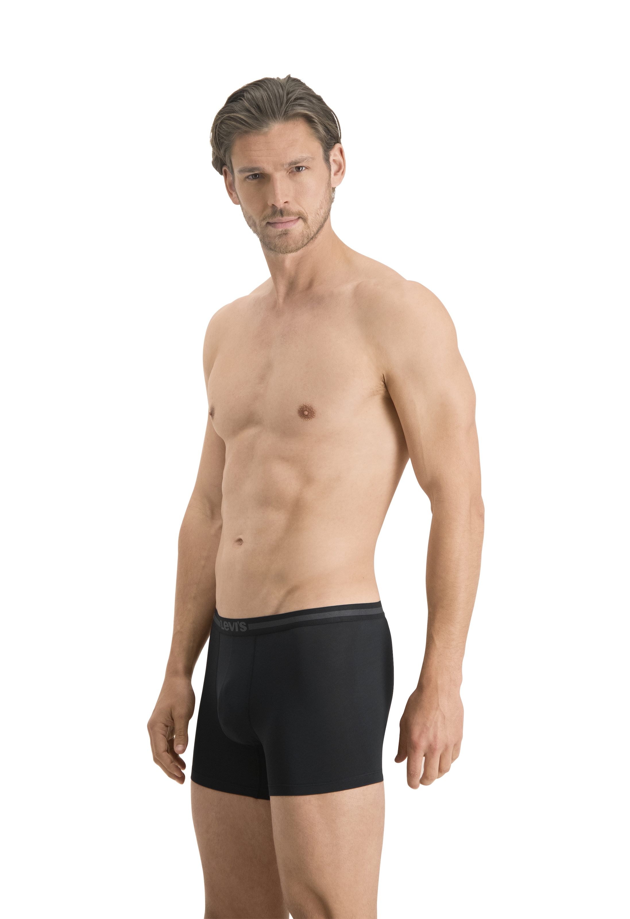 Levi's® Boxershorts »LEVIS MEN TENCEL BOXER BRIEF 2P« Packung, 2er Pack, 2 Stk. mit breitem Logobund