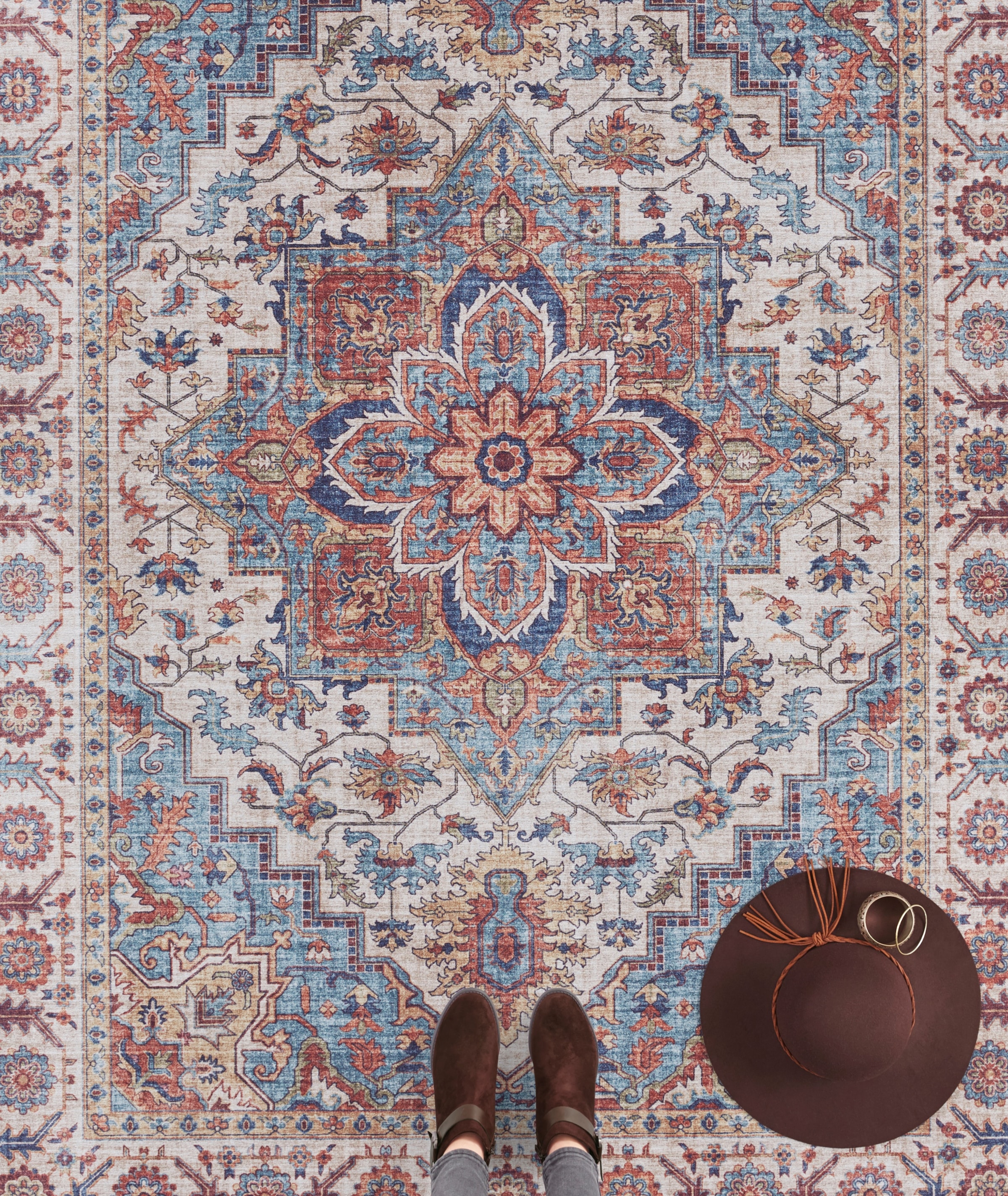 HANSE Home Teppich »Anthea« rechteckig 5 mm Höhe Orientalisch, Läufer, Vintage, Wohnzimmer, Schlafzimmer, Esszimmer