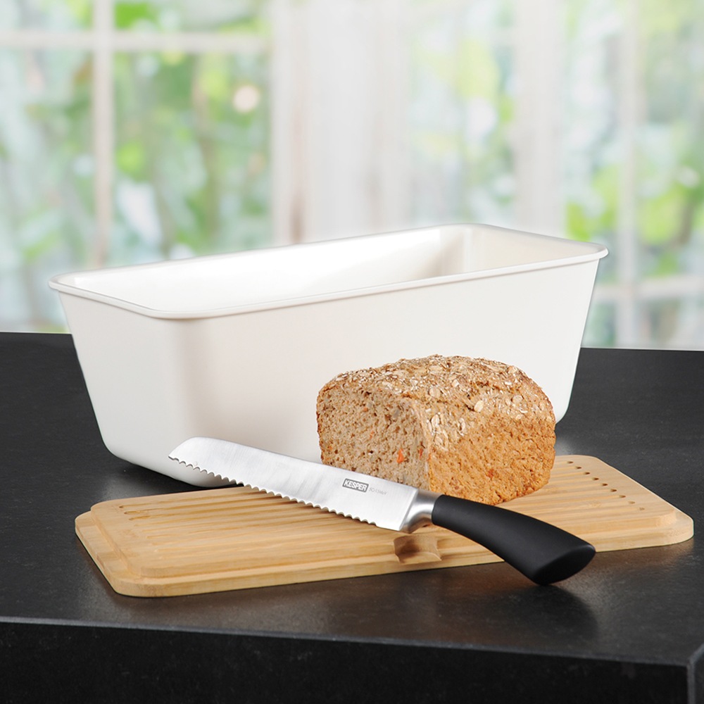 KESPER® Brotkasten, (1 tlg.), mit Deckel als Schneidbrett