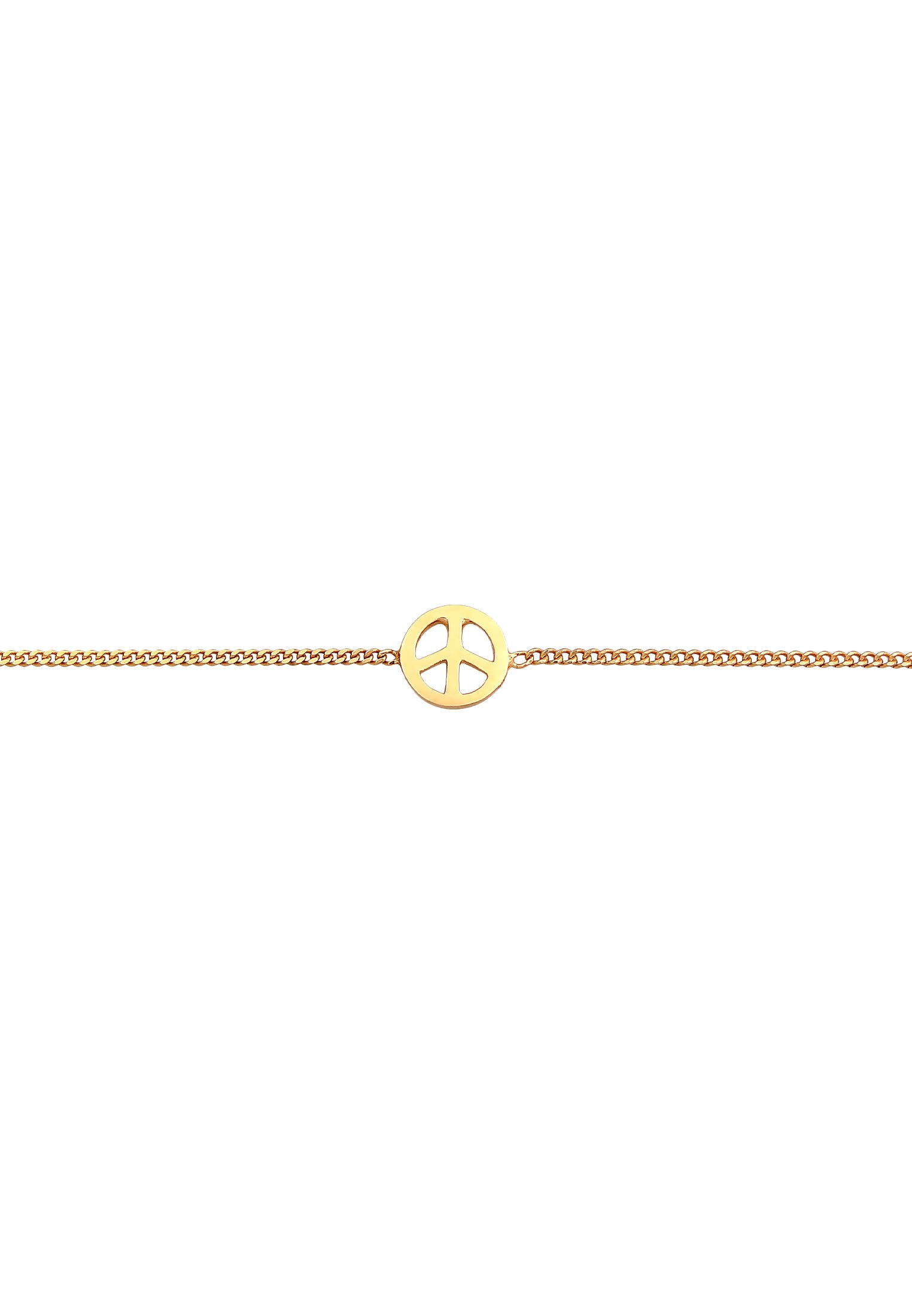 Elli Choker »Halskette Choker Peace Symbol Frieden 925 Silber«