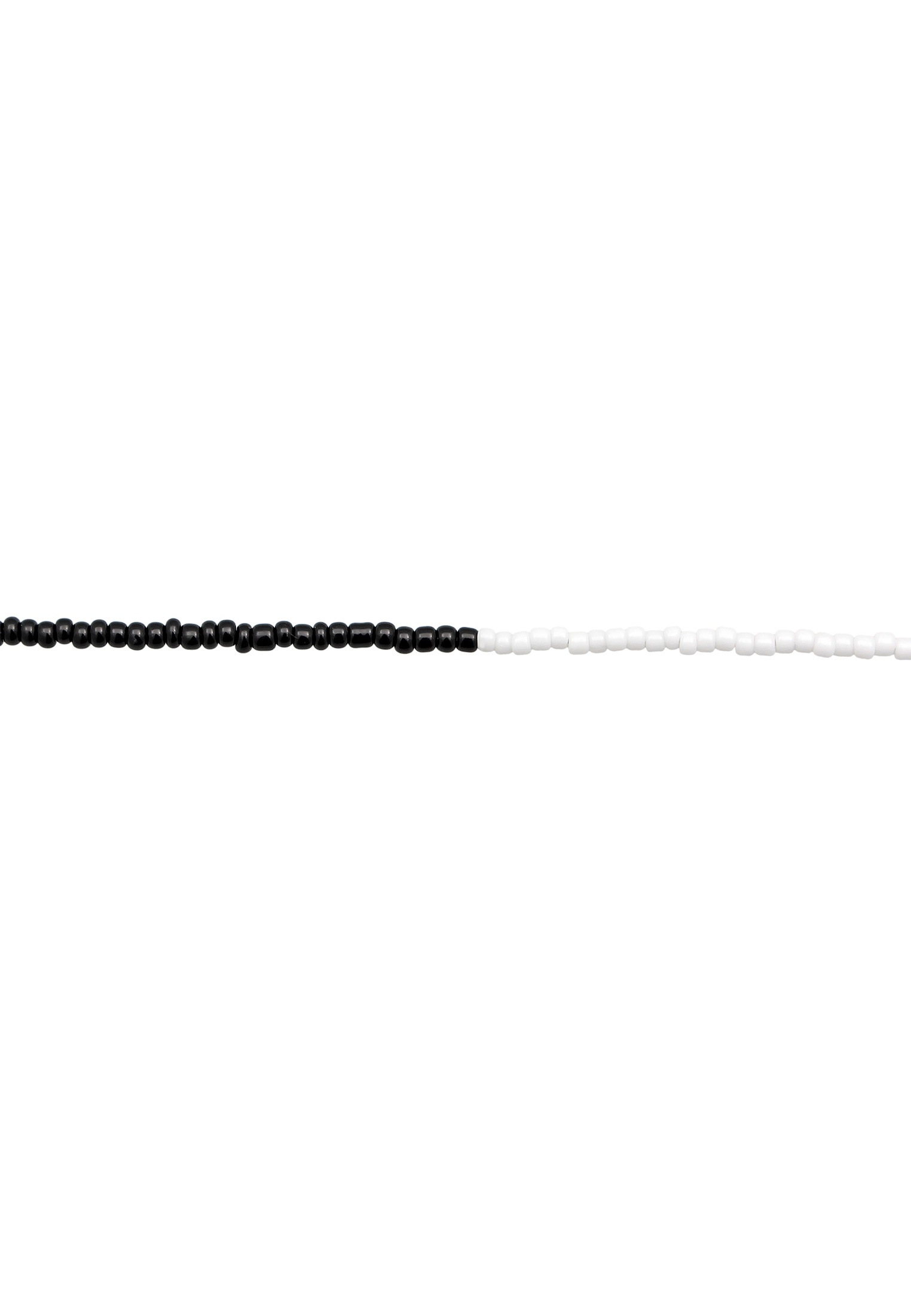 Elli Silberkette »Halskette Choker Glasperlen Ying Yang 925 Silber«