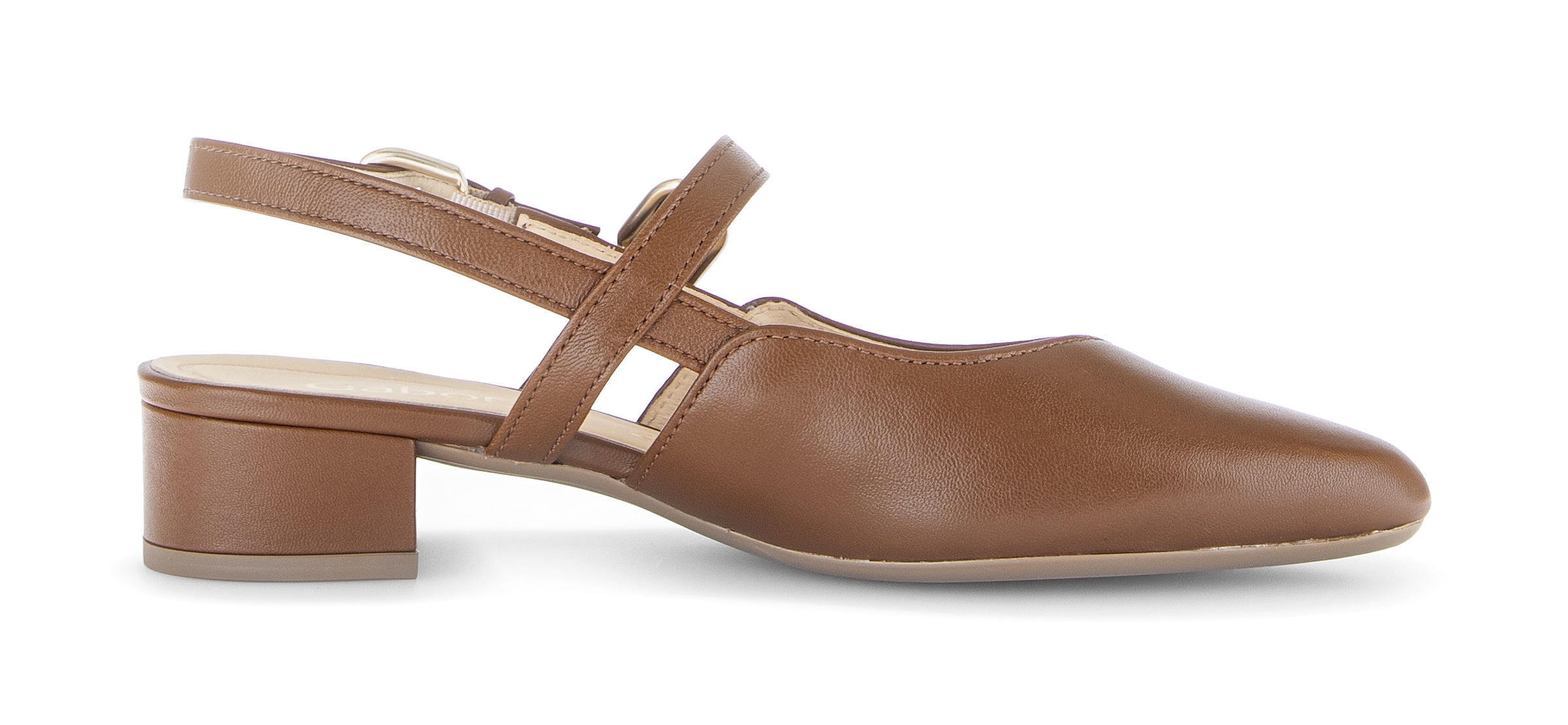 Gabor Slingpumps  Blockabsatz, Businessschuh mit zwei verstellbaren Schnallen