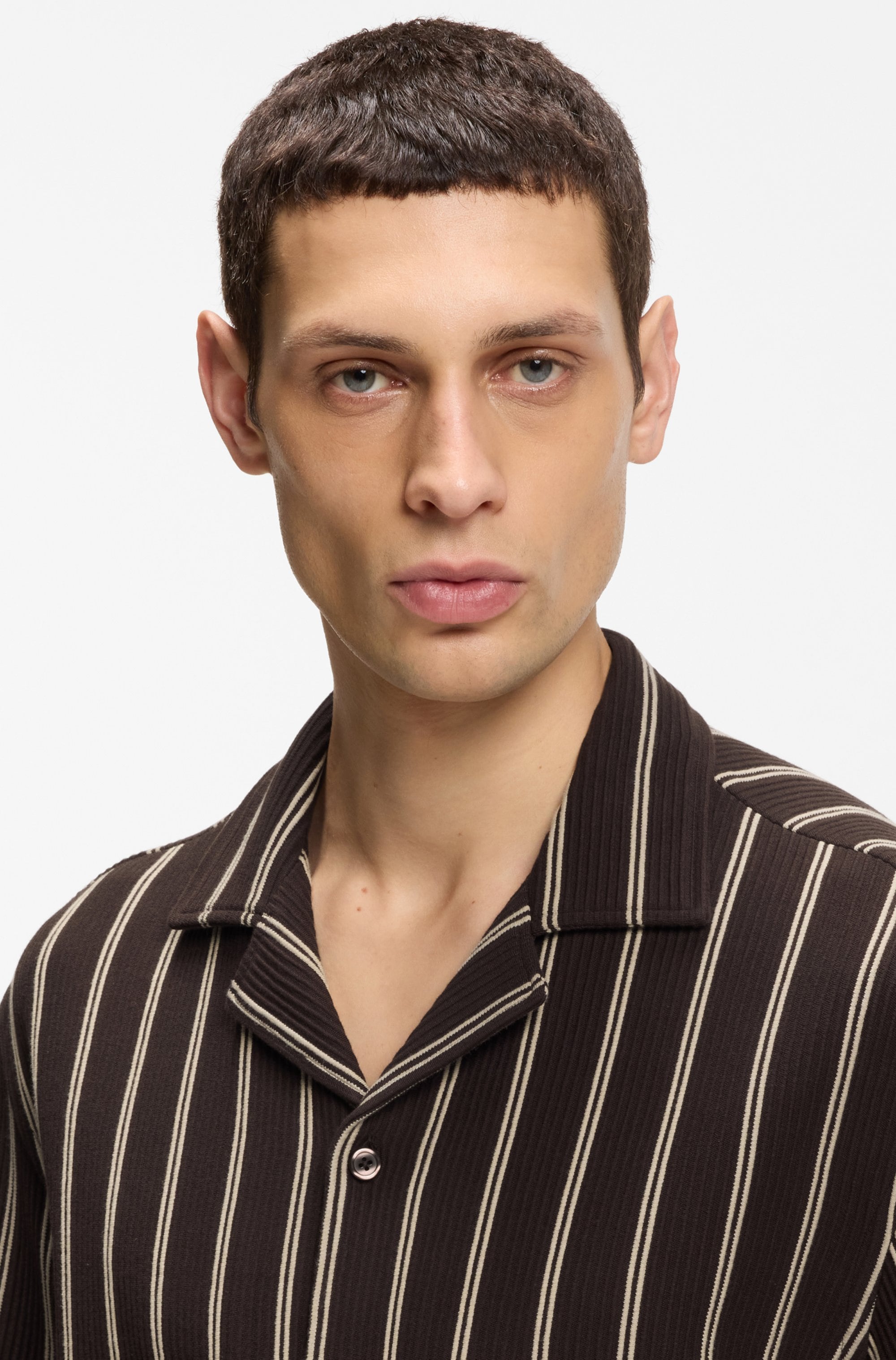 BOSS Kurzarmhemd »C-LARS CAMP B-262« mit Freizeitkragen, Relaxed Fit