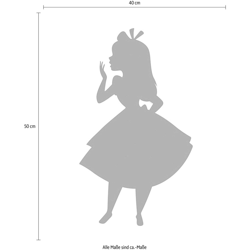 Komar Poster »Alice Silhouette«, Disney, (1 St.)