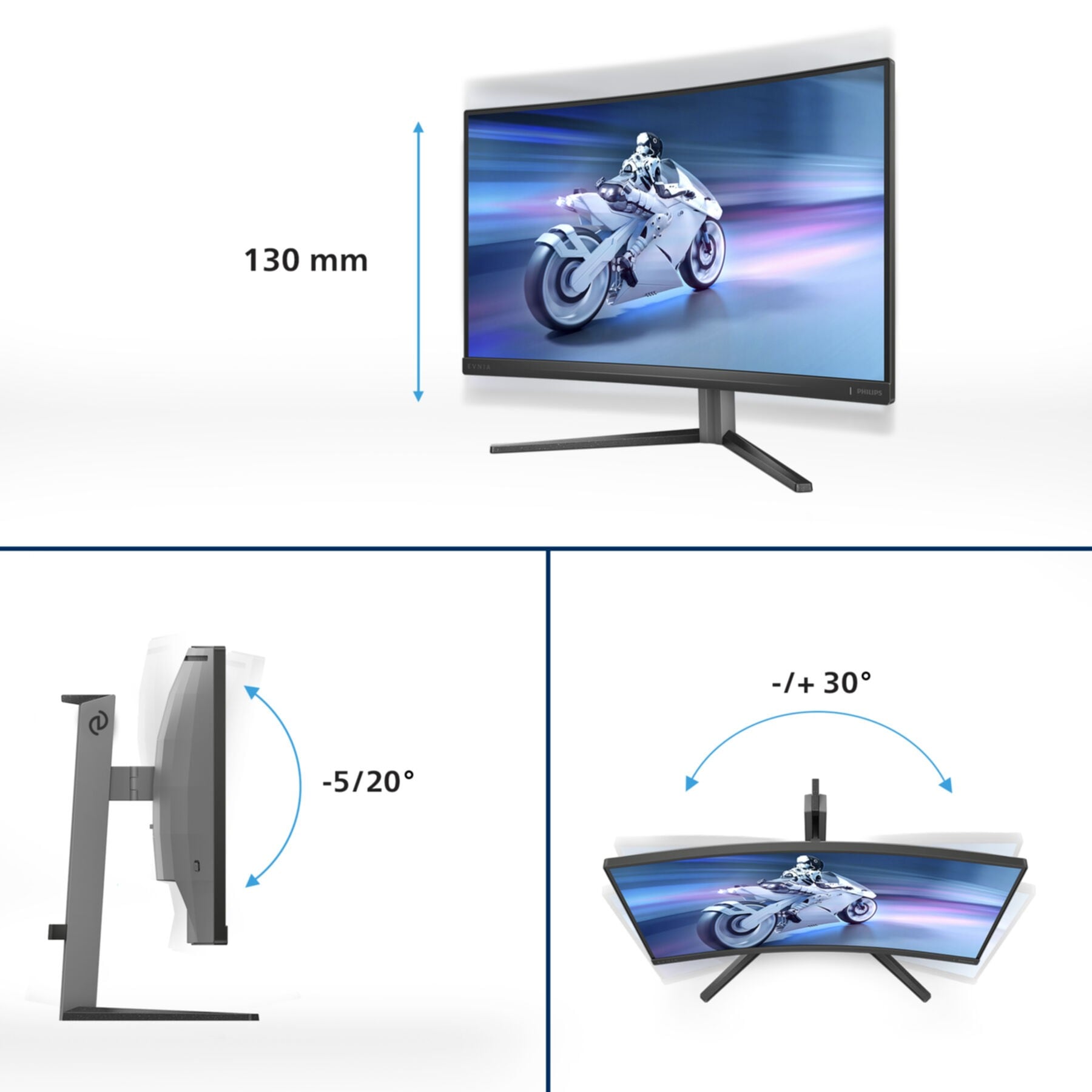 Philips LED-Monitor »27M2C5200W/00« 69 cm/27 ″  1920 x 1080 px Full HD 0,3 Reaktionszeit 280 Hz