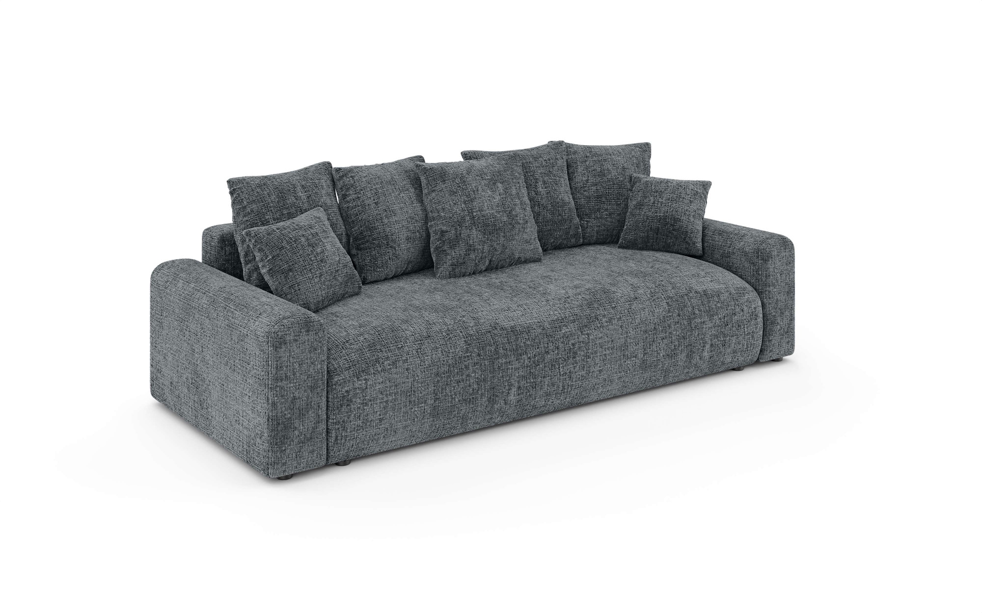 Home affaire Big-Sofa »LAKESIDE klein 3-Sitzer Schlafsofa mit Bettkasten, Breite 238 cm« Liegefläche 149x195 cm, hoher Sitzkomfort, Maße B/T/H: 238/98/85cm
