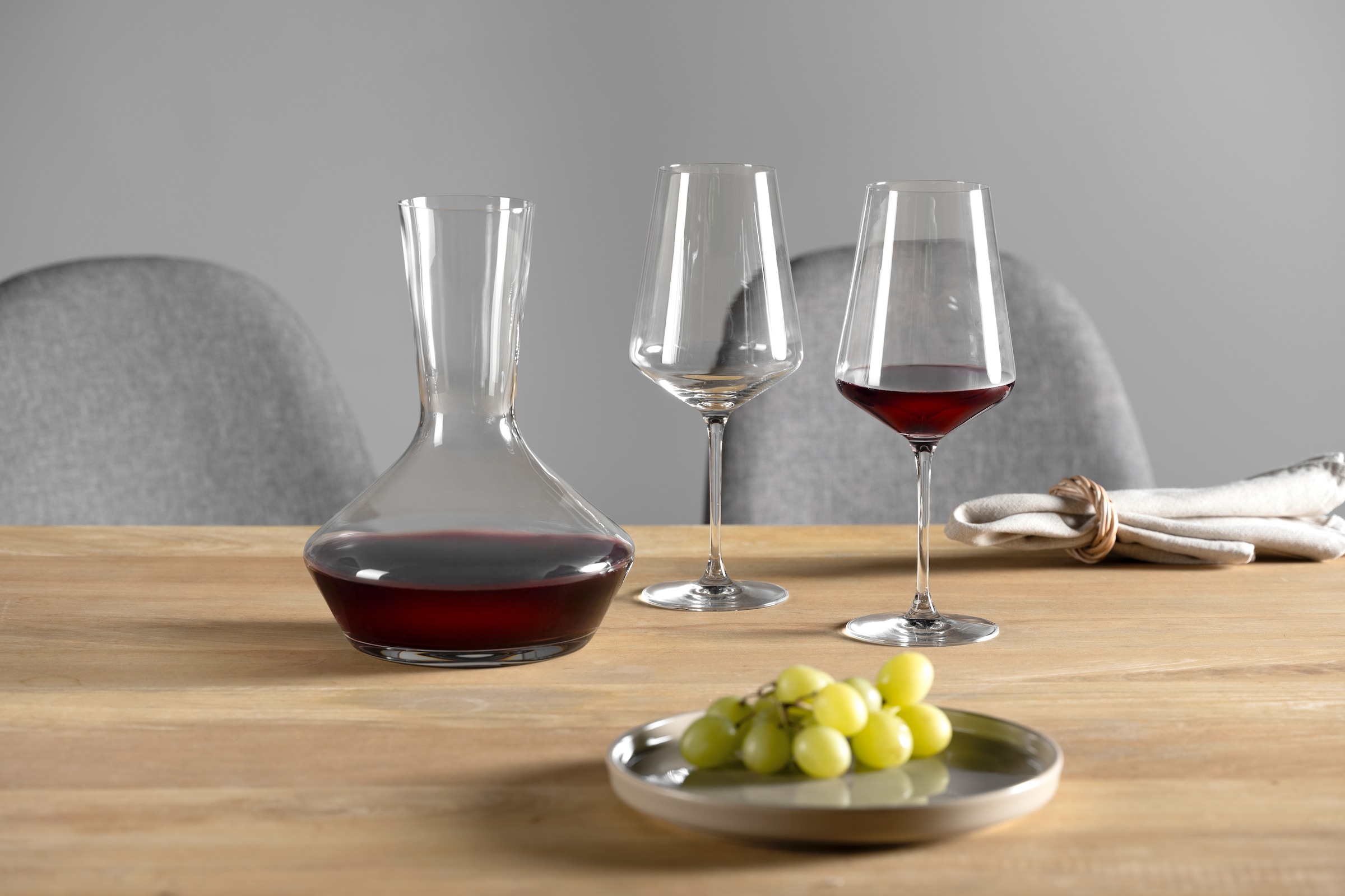 LEONARDO Gläser-Set »Weinset XL PUCCINI« 2 Weingläser je 560 ml, 1 Dekanter - 1.700 ml, Höhe ca. 24