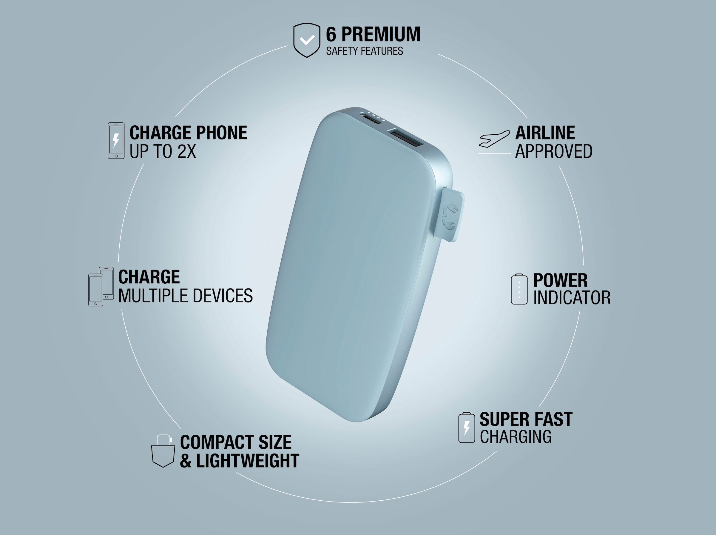 Fresh´n Rebel Powerbank »Power Pack 6000mAh mit USB-C, Fast Charge«, 5 V