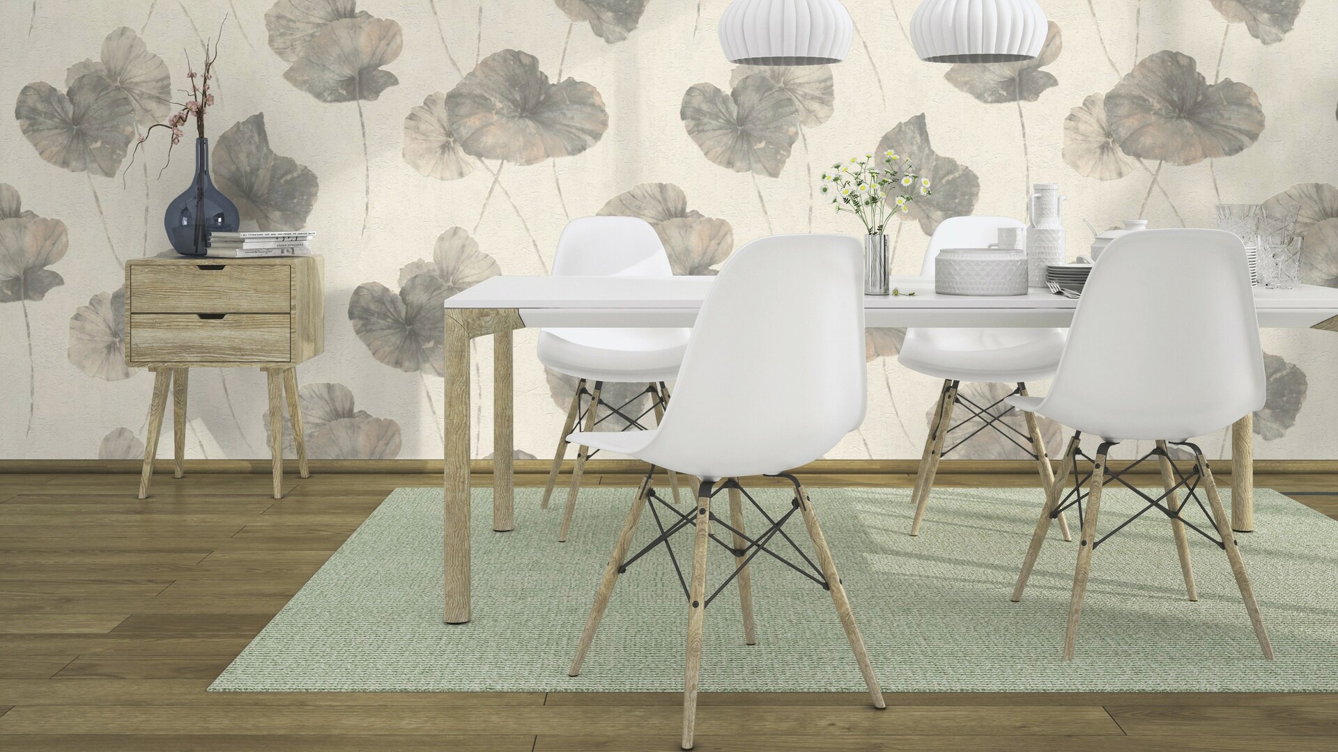 Rasch Vliestapete »Andy Wand«, botanisch-floral-geblümt, gut lichtbeständig, hochwaschbeständig