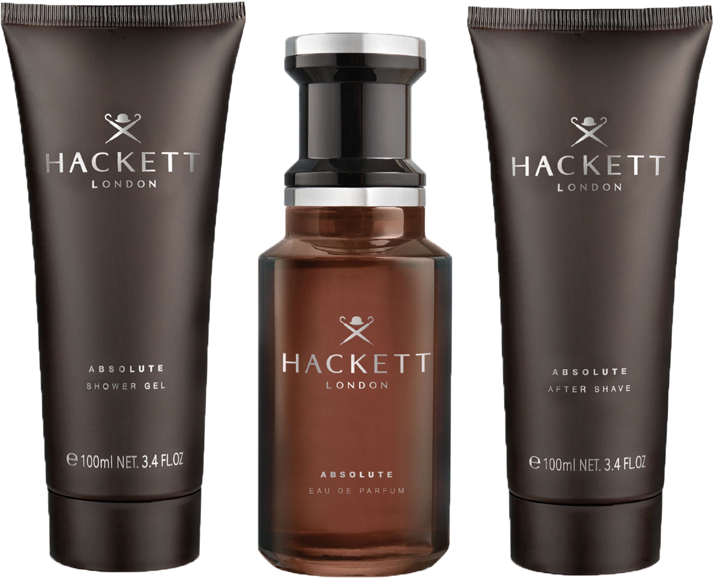 Hackett London Duft-Set »HACKETT ESSENTIAL Gift Set 100ml EdP + SG 100ml + Pen Spray 10ml«, (Set, 3 tlg.)