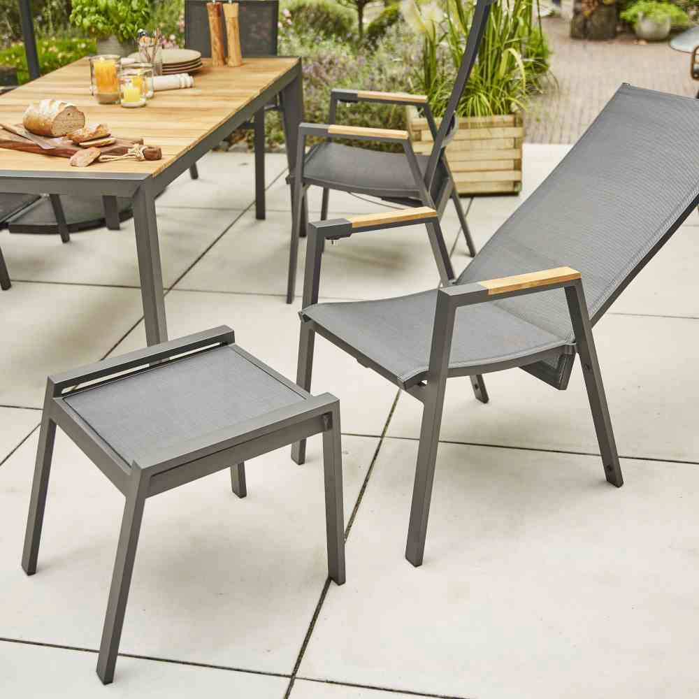 Siena Garden Gartensessel »Savona«, Gestell aus Aluminium pulverbeschichtet in matt anthrazit
