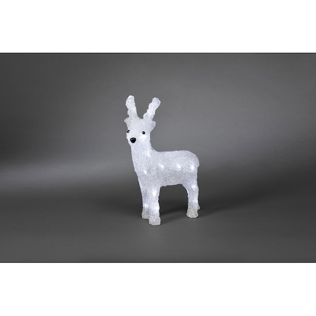 KONSTSMIDE Weihnachtsfigur »Weihnachtsdeko«, (1 St.), LED Acryl Rentier, 24  kalt weiße Dioden kaufen im OTTO Online Shop