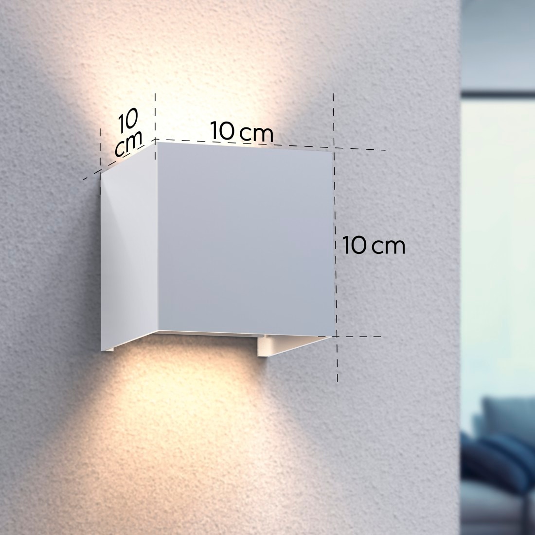 Hama LED Wandleuchte »LED Wandleuchte, WLAN Wandlampe für innen/außen Außenlampe IP 44«, Lizenziert von/durch: Amazon