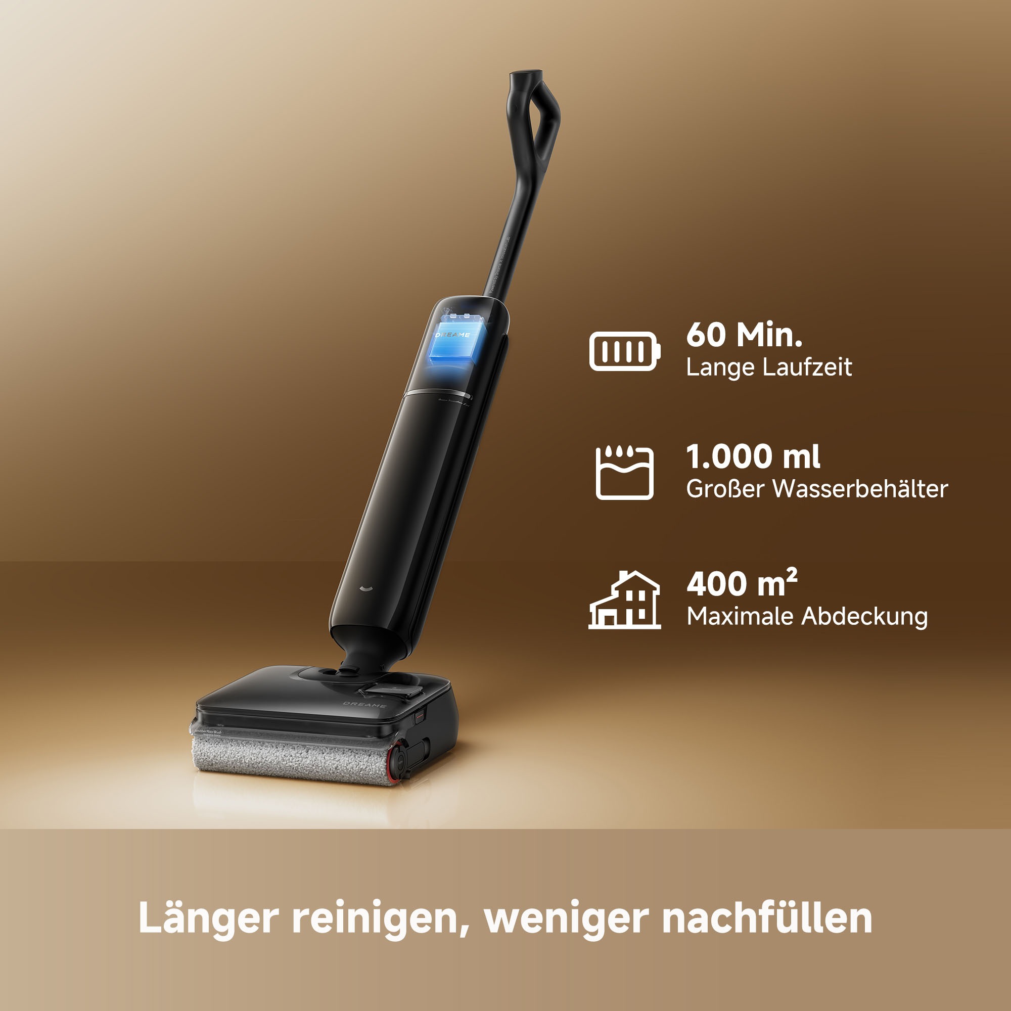 Dreame Nass-Trocken-Akkusauger »T14 Pro« 400 W, Selbstreinigung mit Heißwasser
