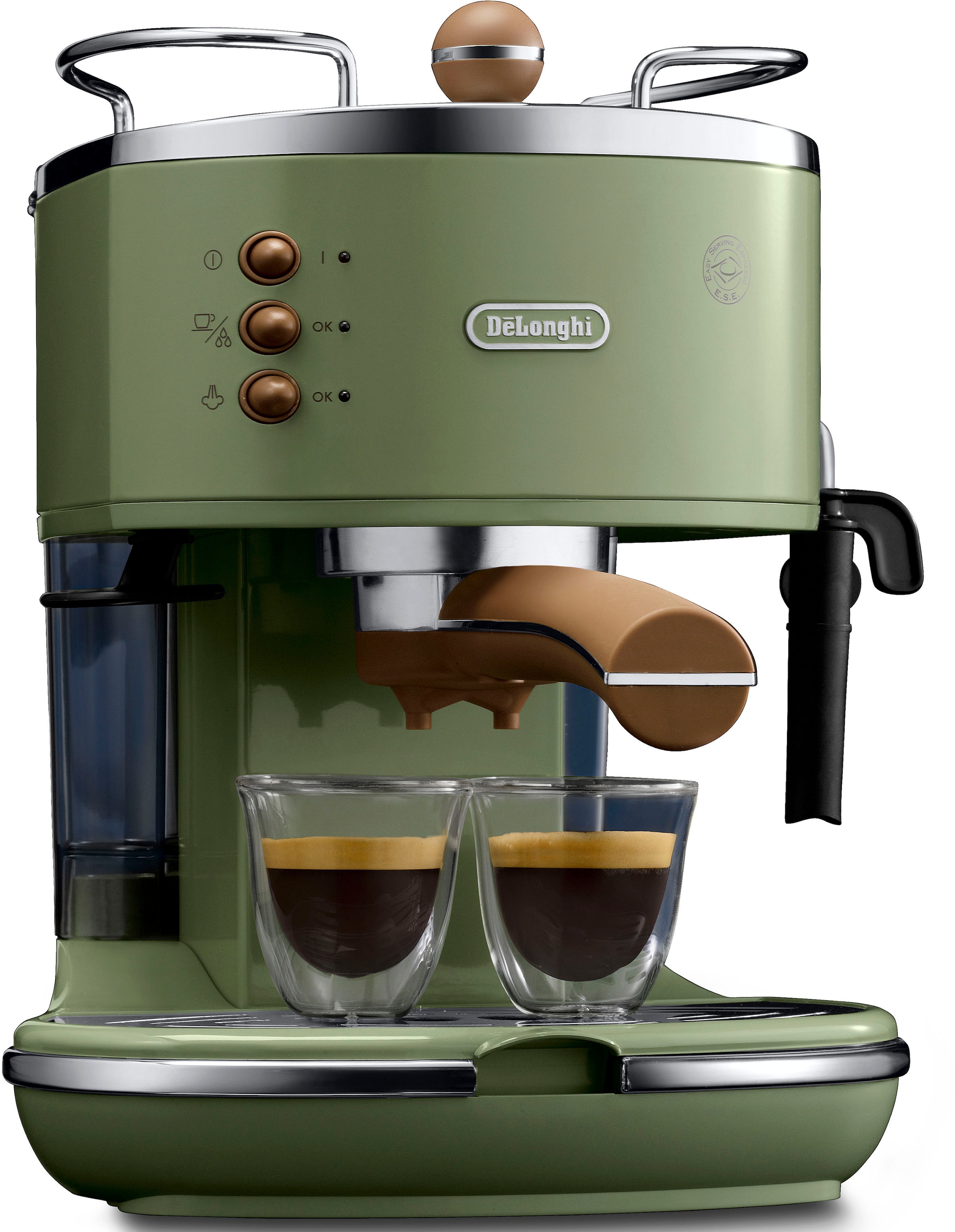 De'Longhi Espressomaschine »Icona Vintage ECOV 311.GR«, Siebträger, auch für Kaffeepads geeignet