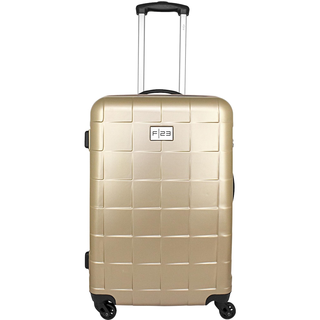 F23™ Hartschalen-Trolley »Wave 3.0, 68 cm, ricegold«, 4 Rollen