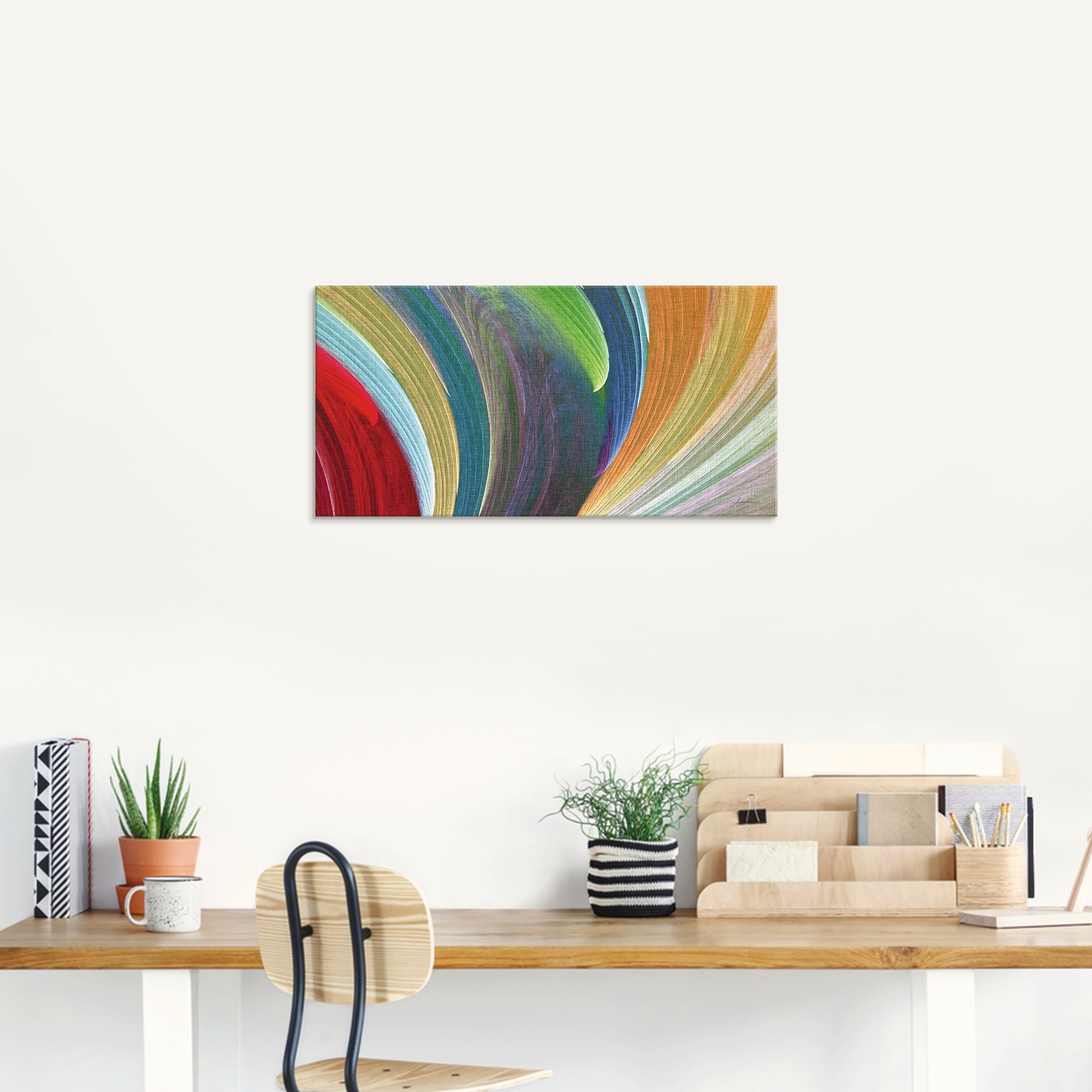 Artland Glasbild »Windwellen III«, Muster, (1 St.), in verschiedenen Größen