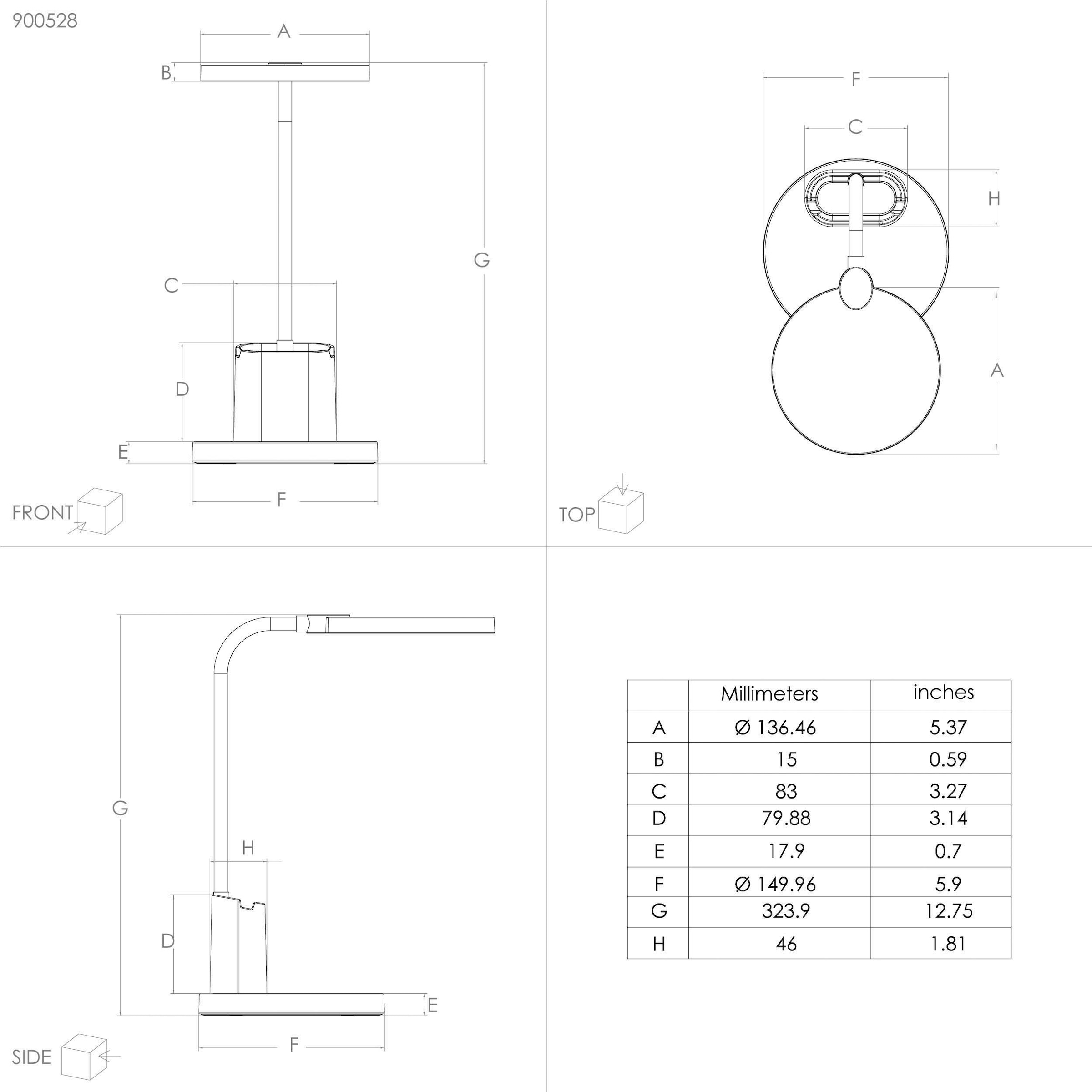 EGLO LED-Schreibtischleuchte »BROLINI«  in schwarz aus Kunststoff / inkl. LED fest integriert - 2,1 Watt