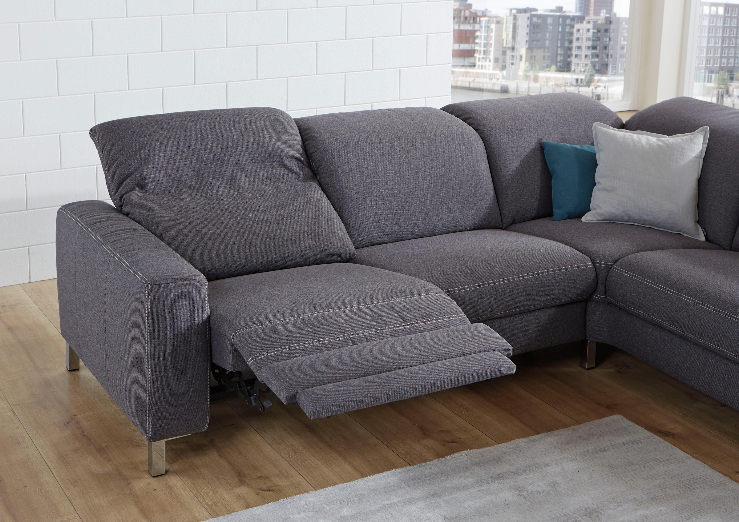 3C Candy Ecksofa »Homely bequem und komfortabel, mit verstellbaren Kopfteilen, L-Form«, modern und zeitlose Polsterecke, wahlweise mit Relaxfunktion